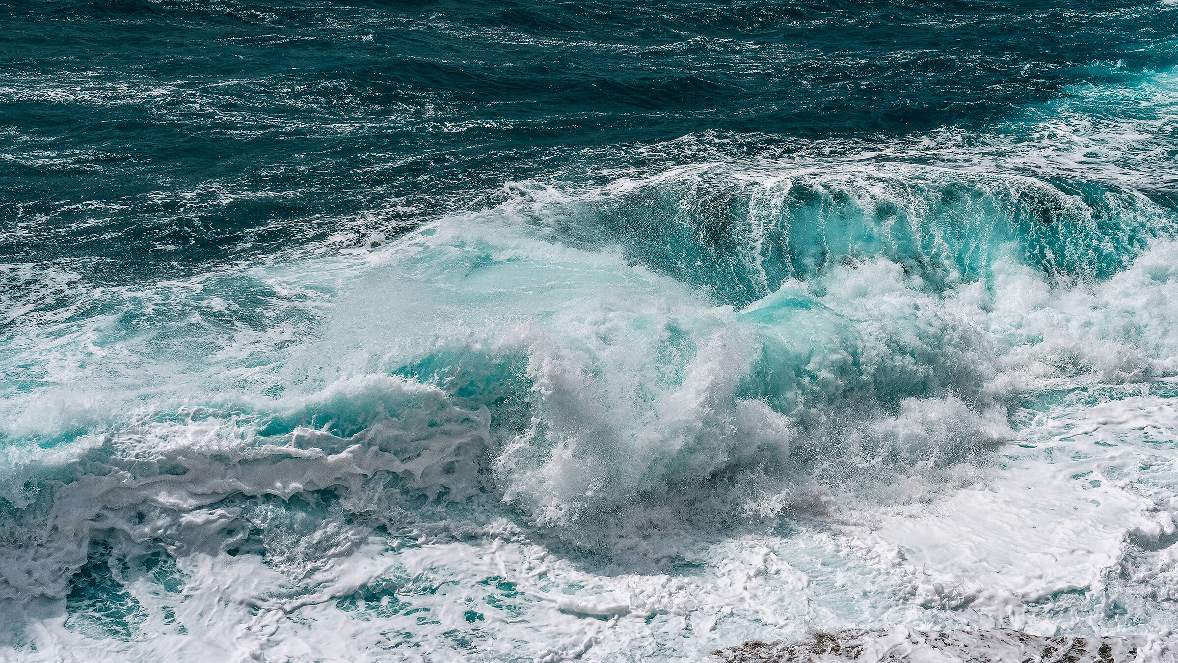 Rough seas on the Istrian coast