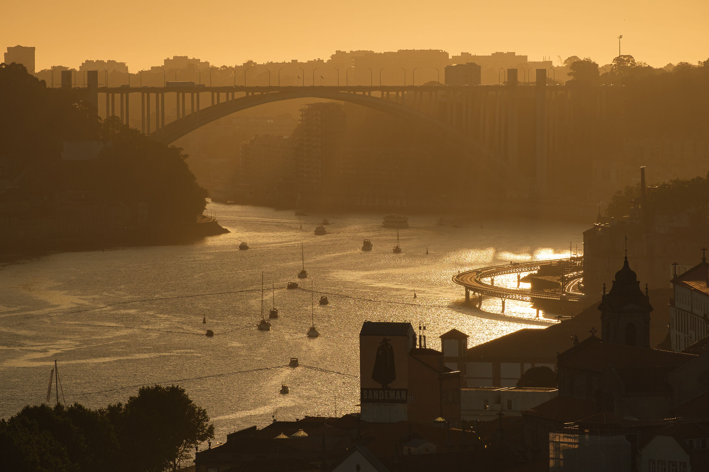 Tramonte sul fiume Douro