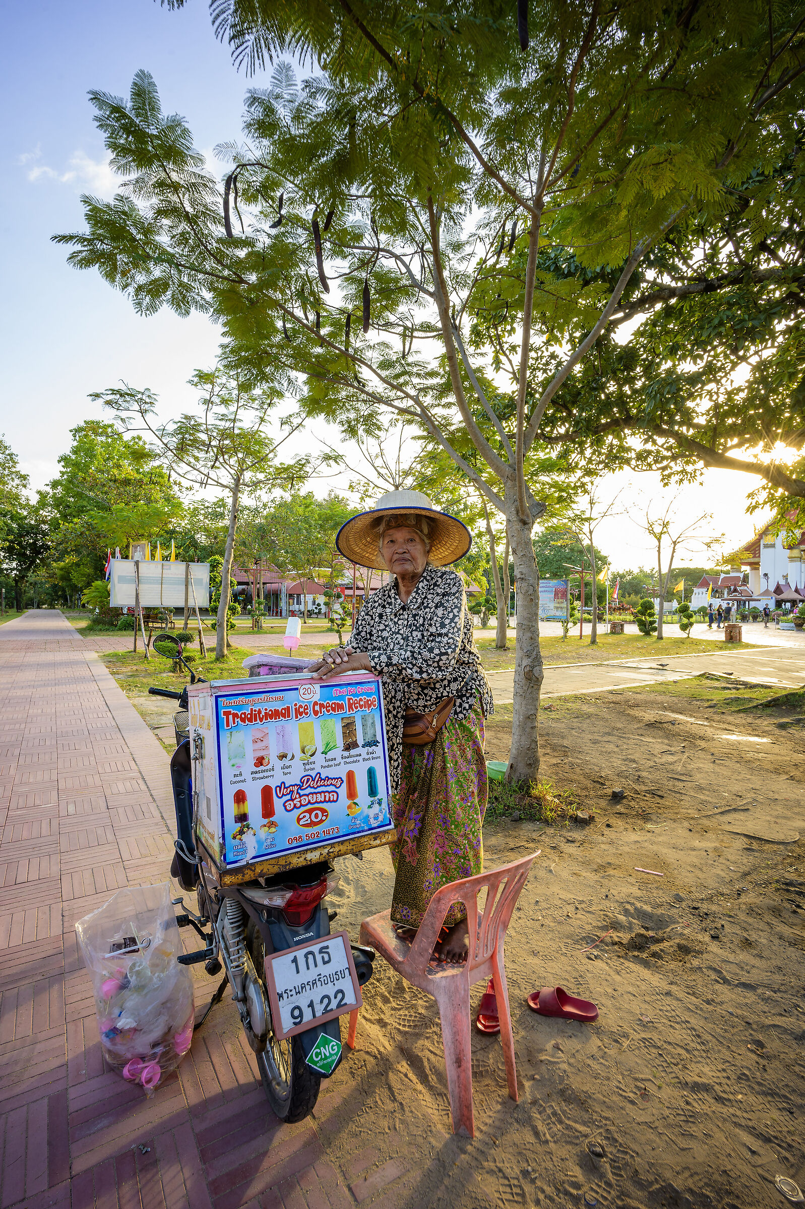 The ice cream lady