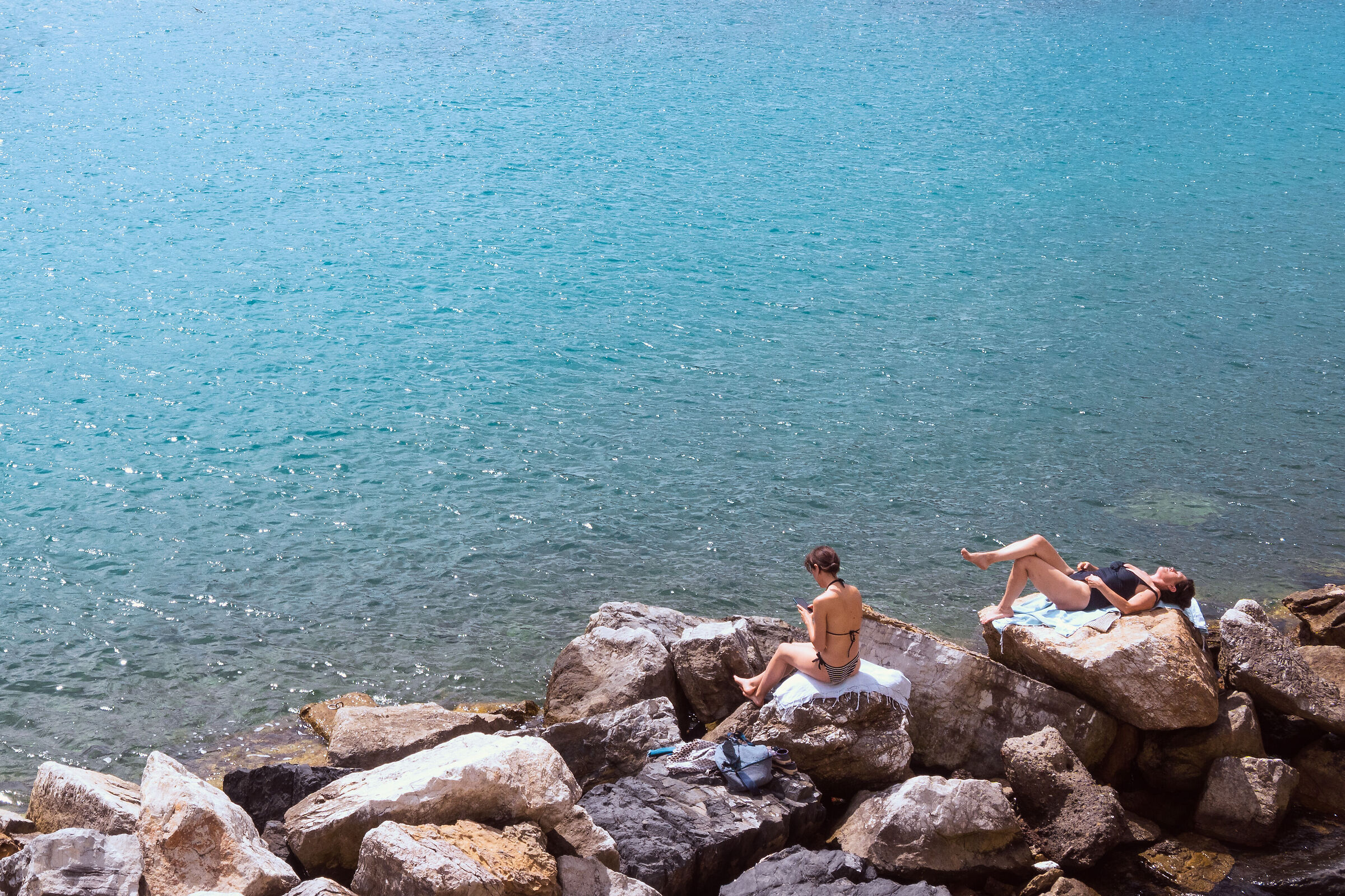 Bagnanti a Porto Venere
