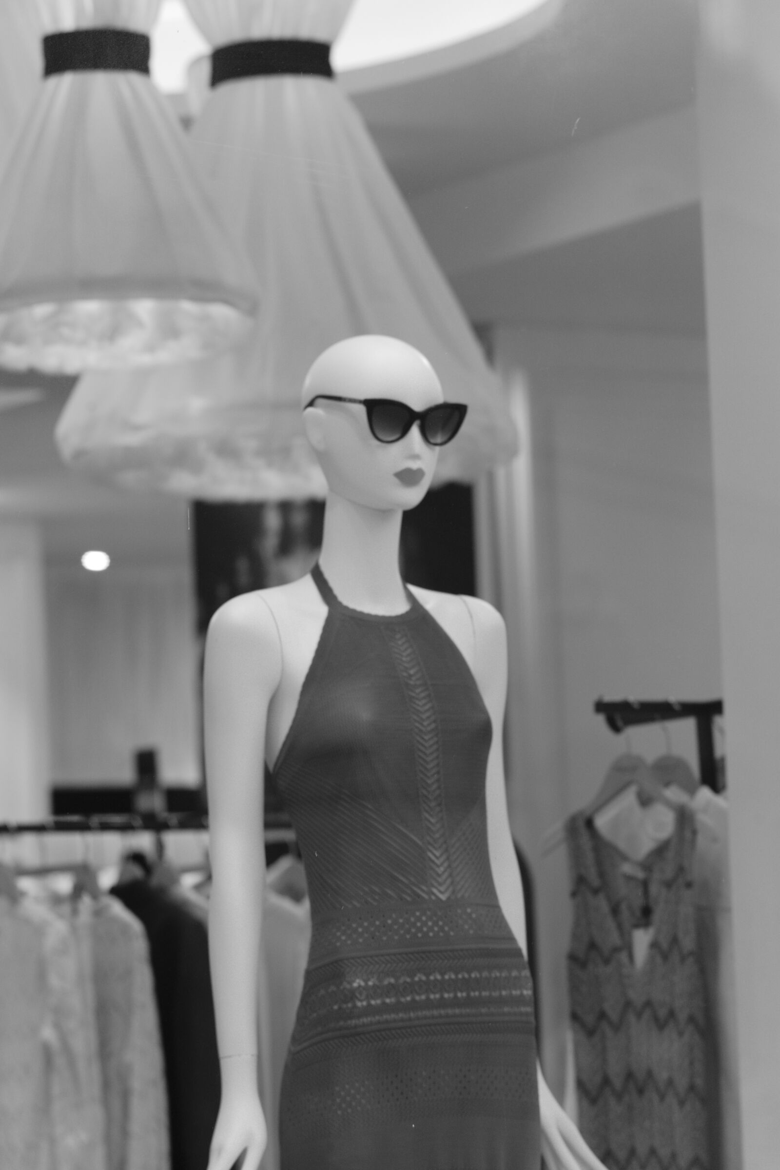 The mannequin proud of itself