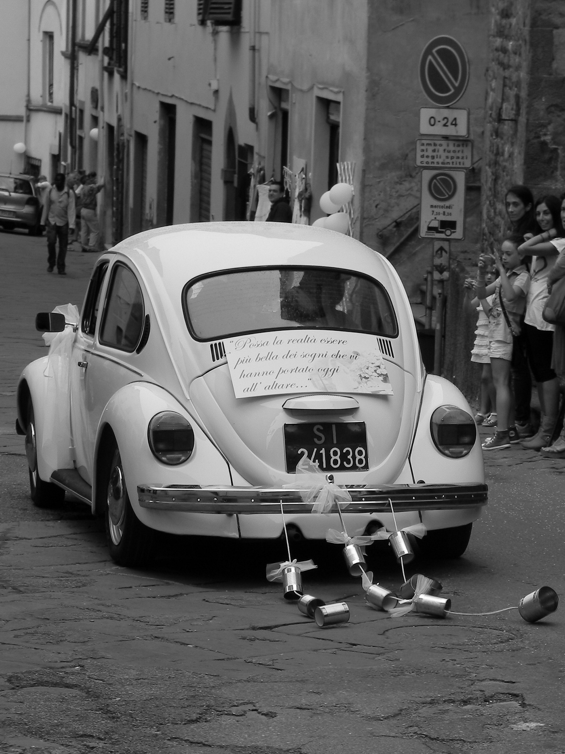 live the bride and groom