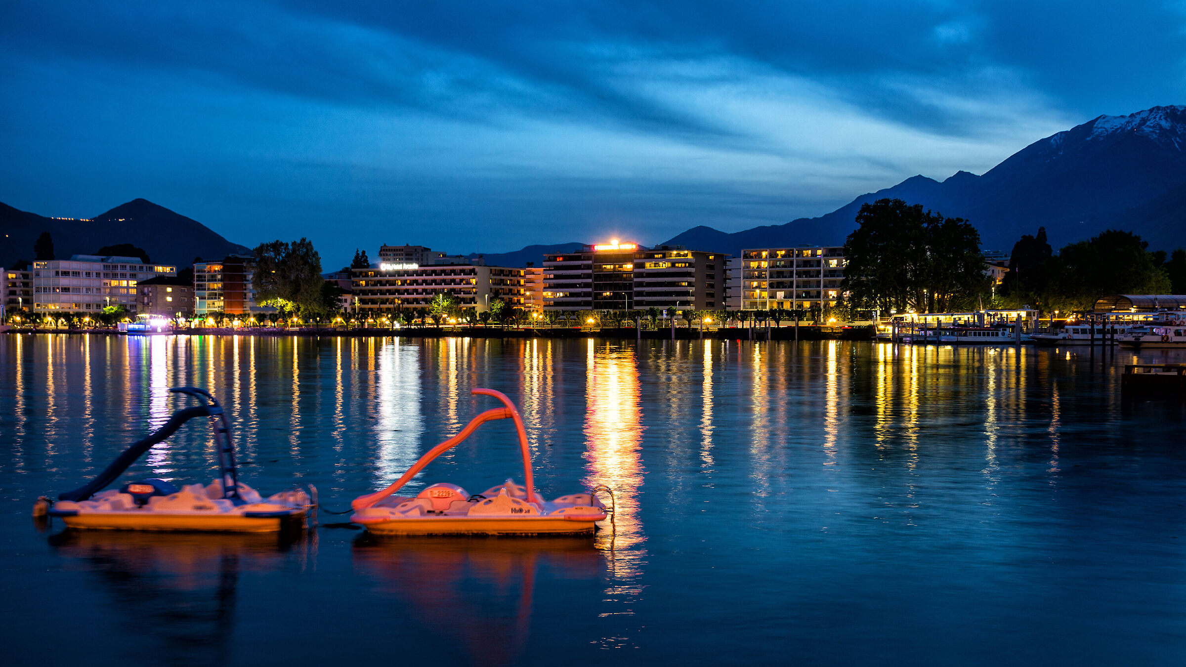 The pedal boats of Locarno