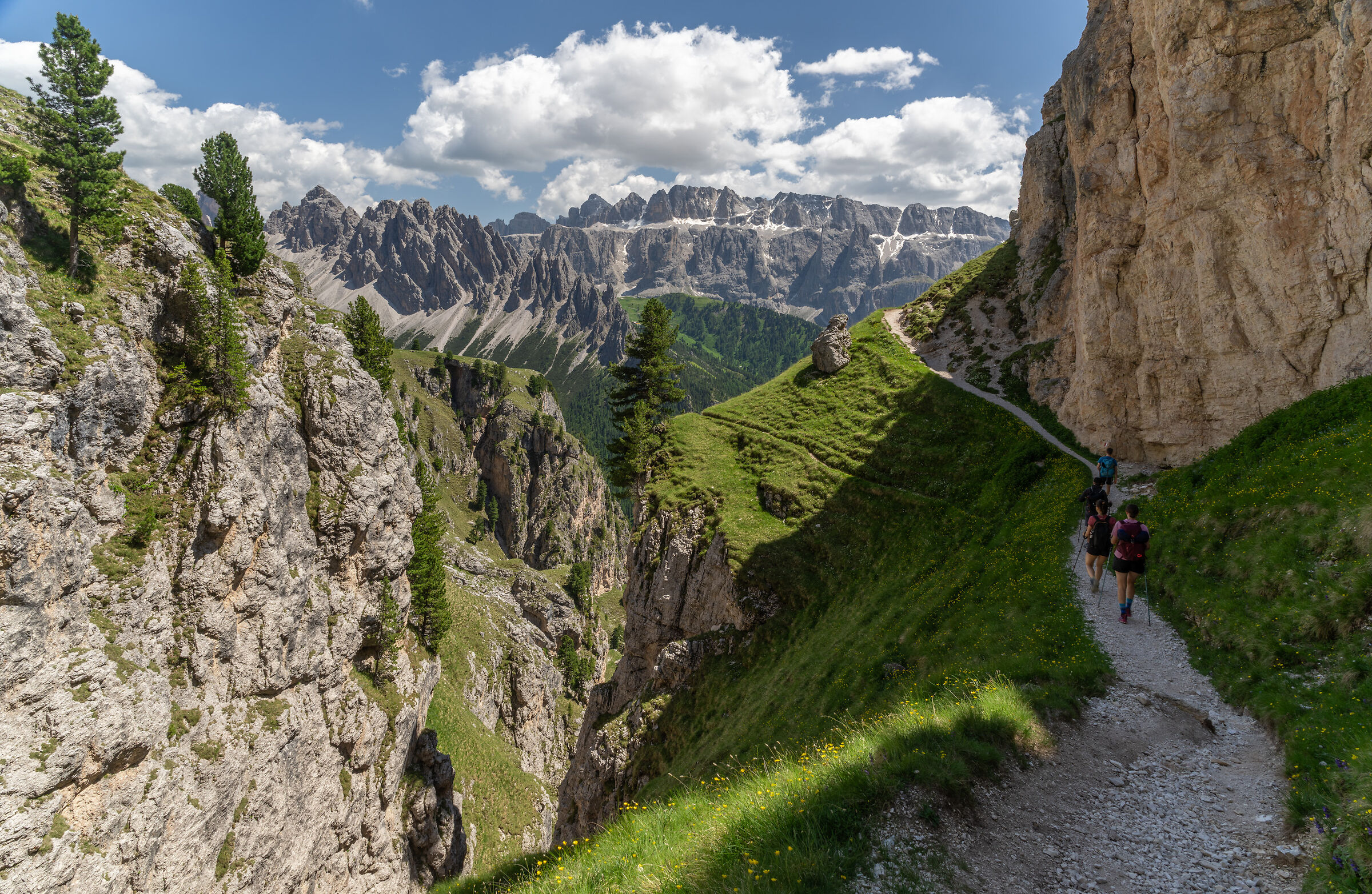vista sul Gruppo del Sella