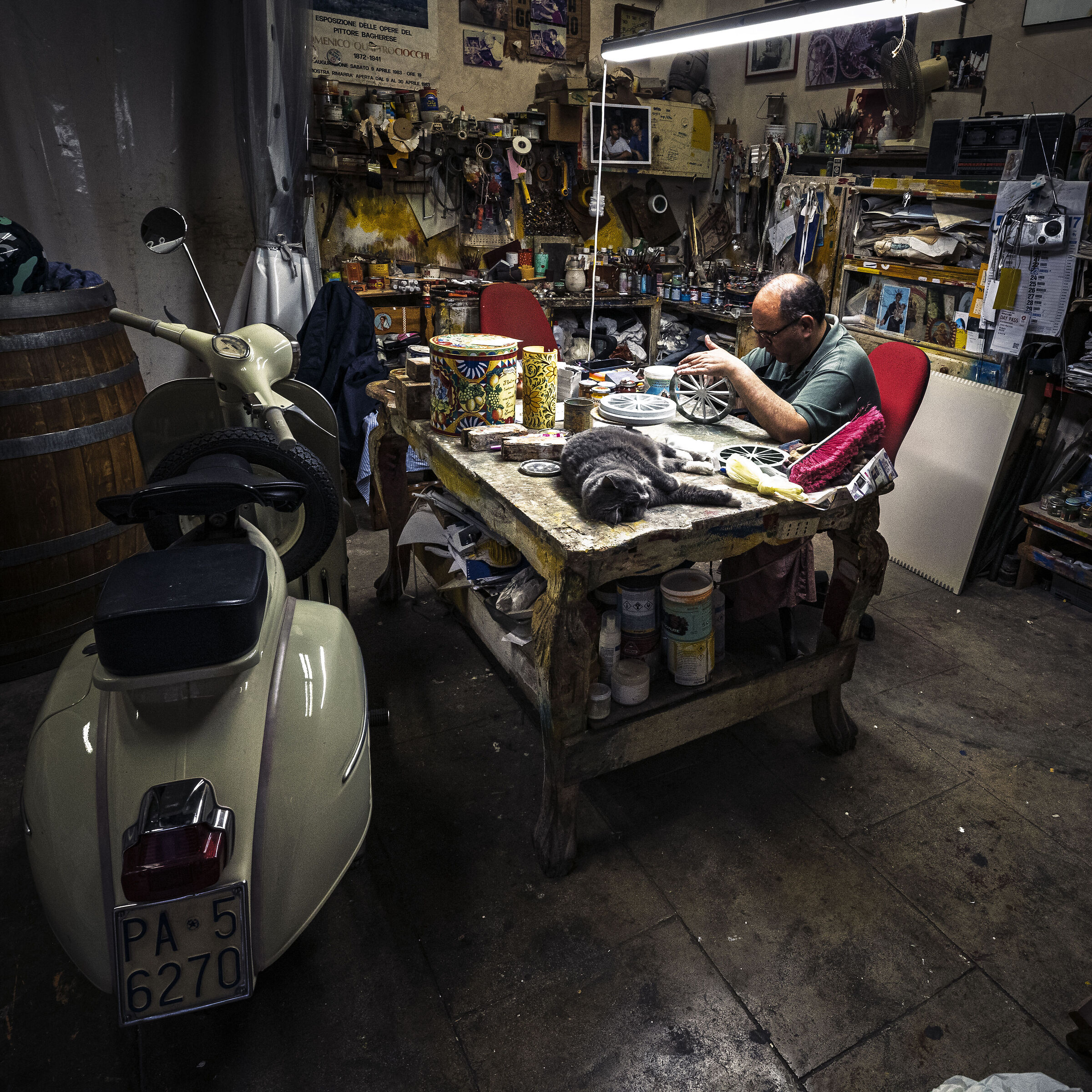 il pittore di carretti siciliani