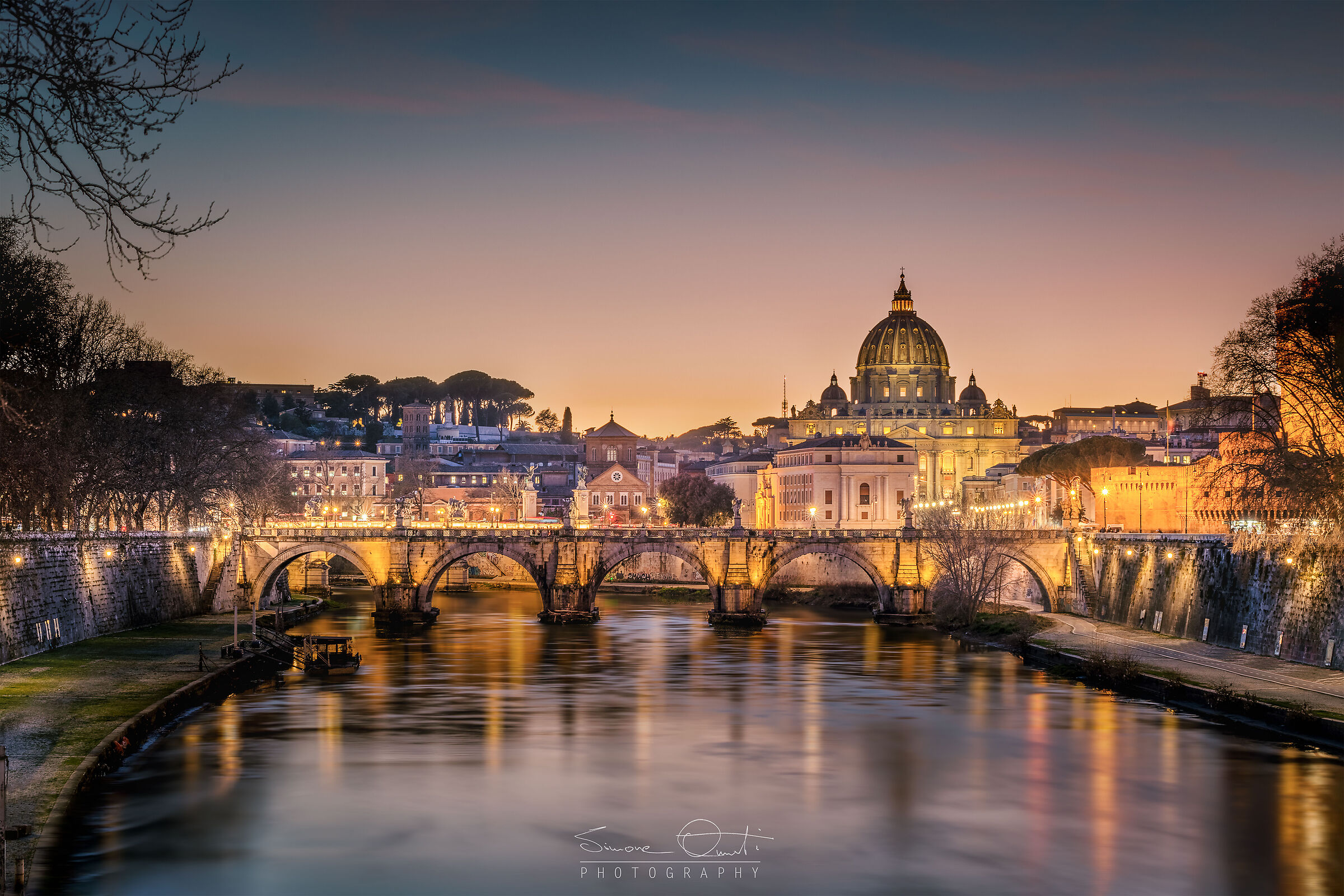 The Tiber and the dome