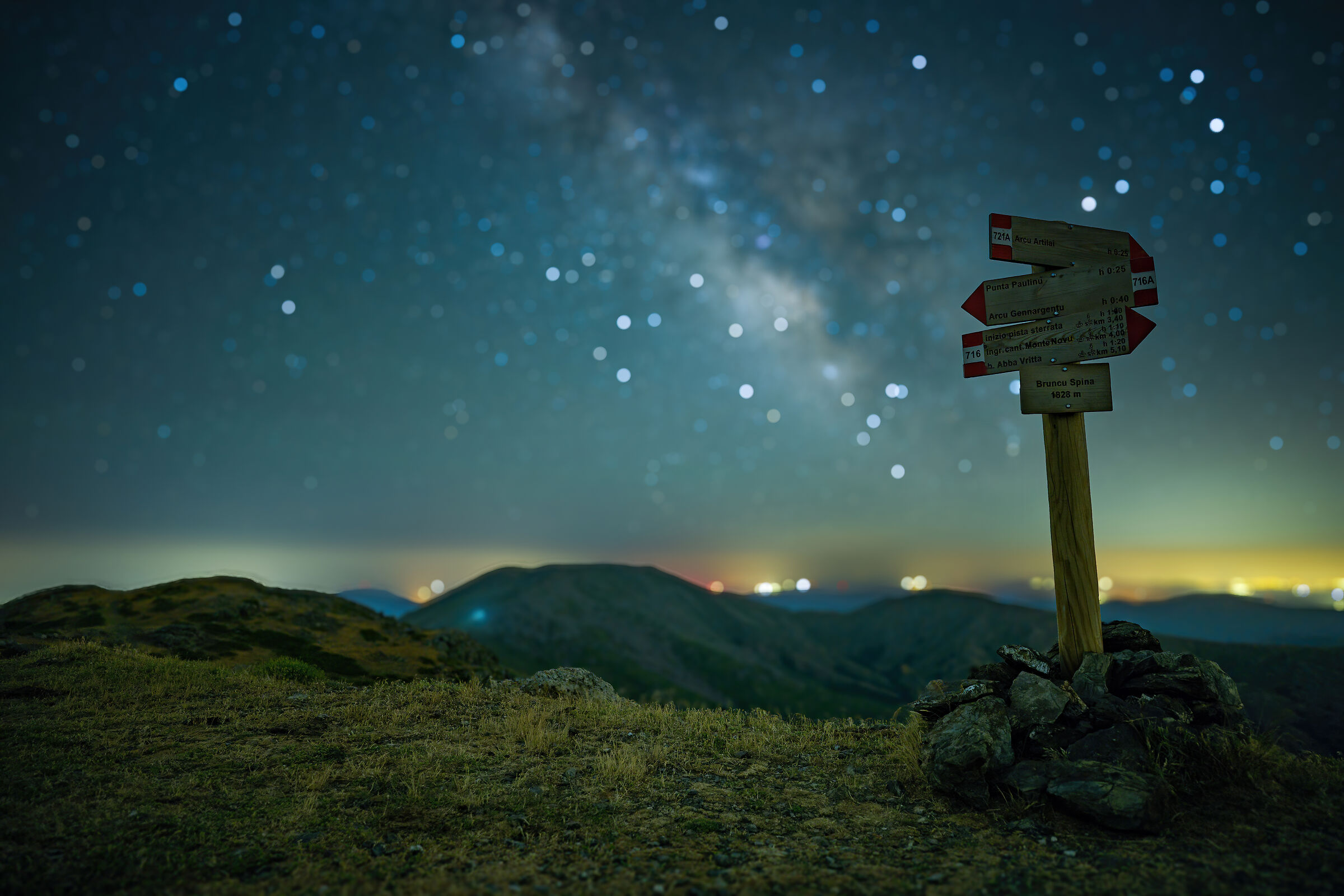 Via lattea sul Bruncuspina