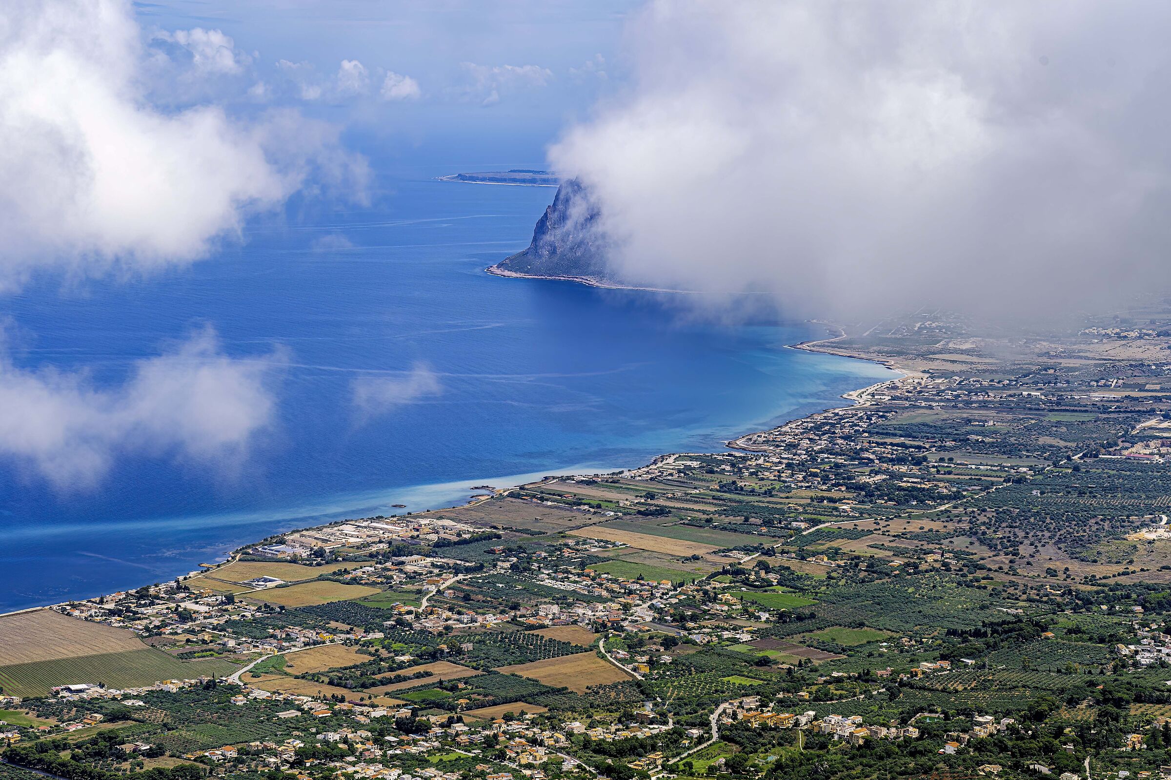 Sicilian landscape towards Trapani