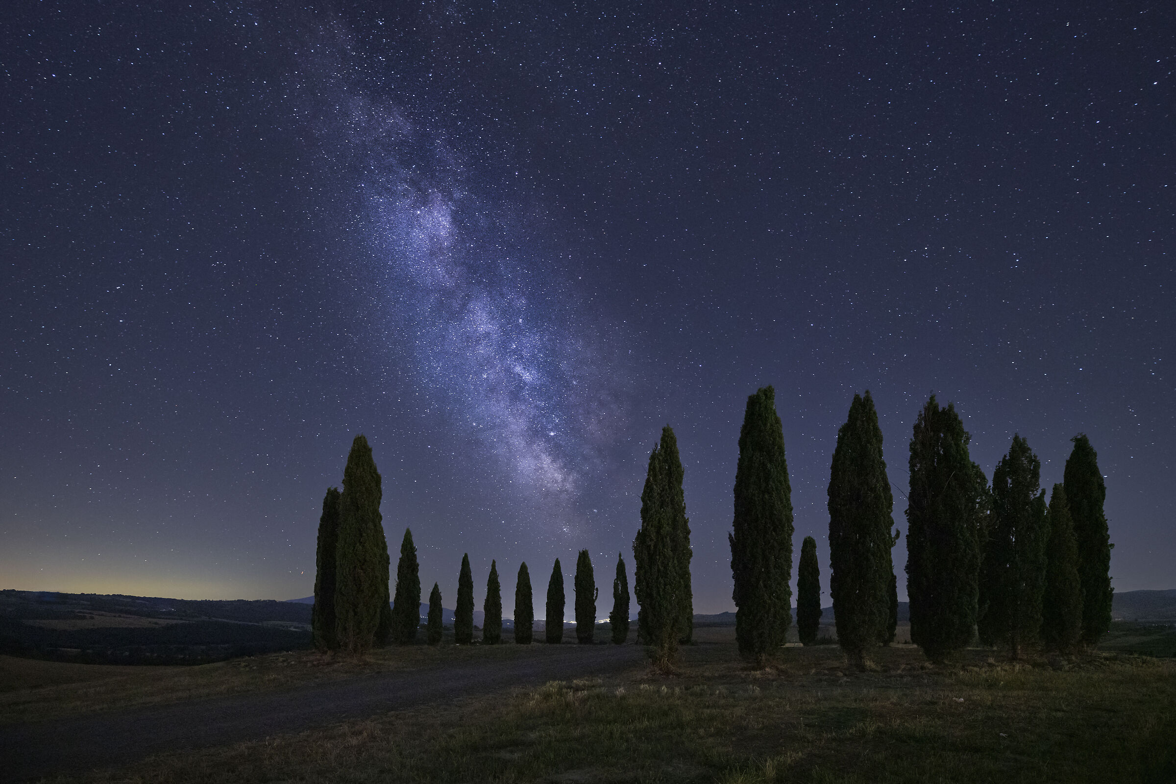 Notte in Val D'Orcia