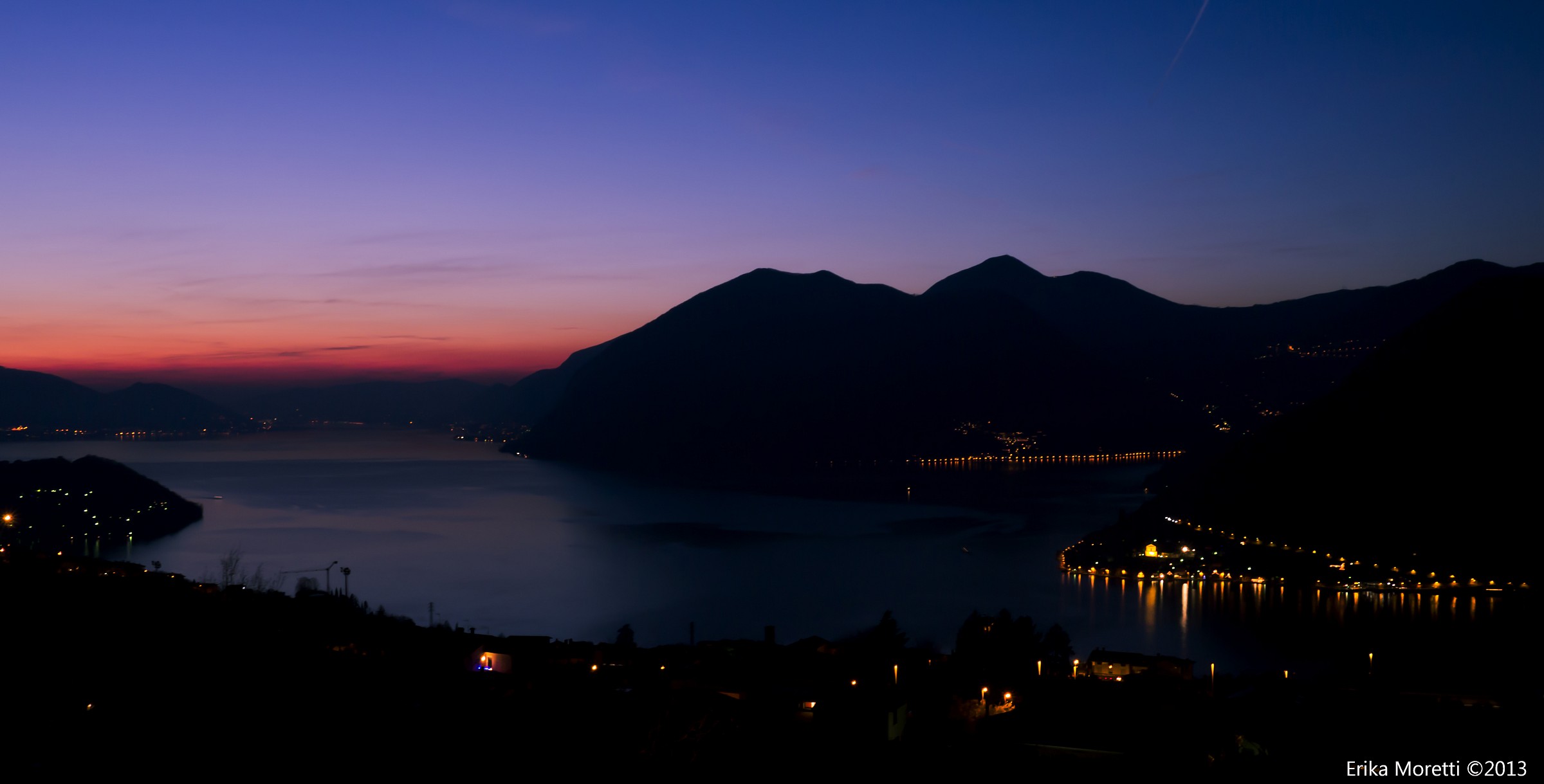 Tramonto sul lago d'Iseo