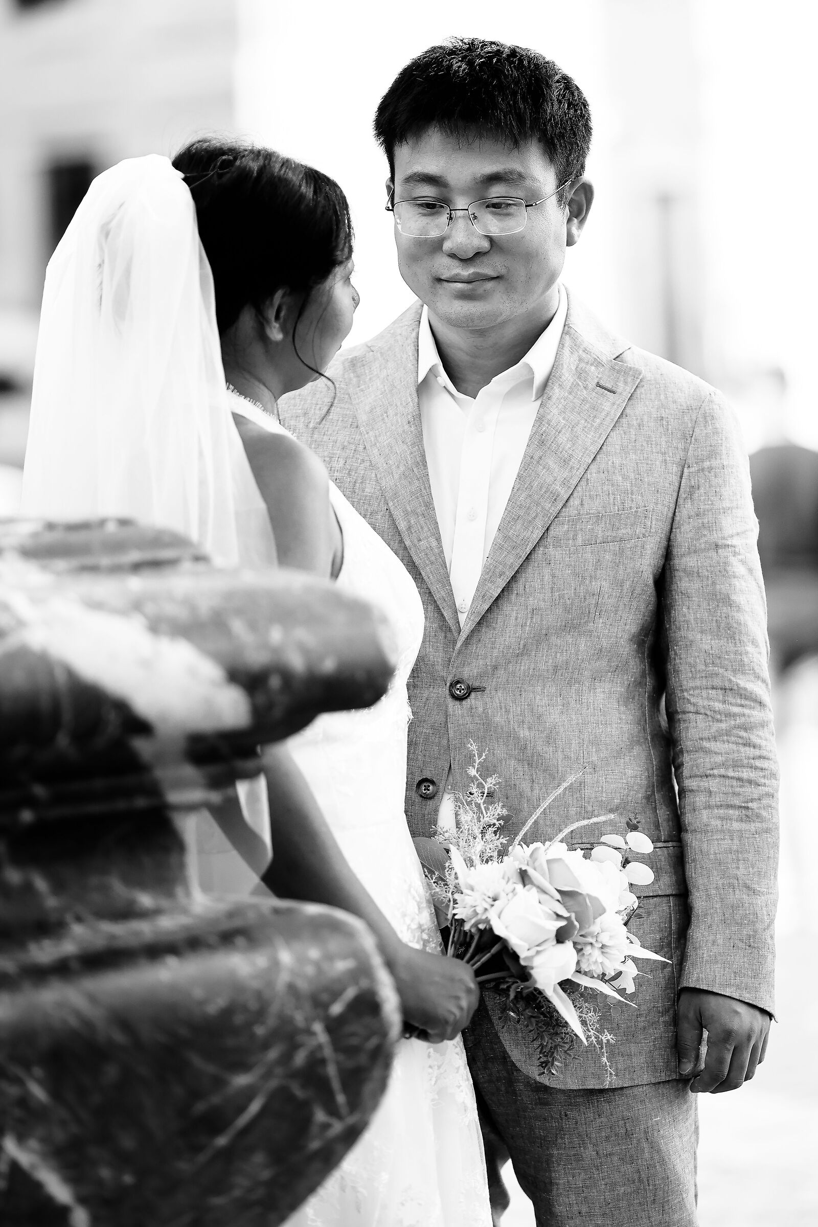 The enthusiastic groom