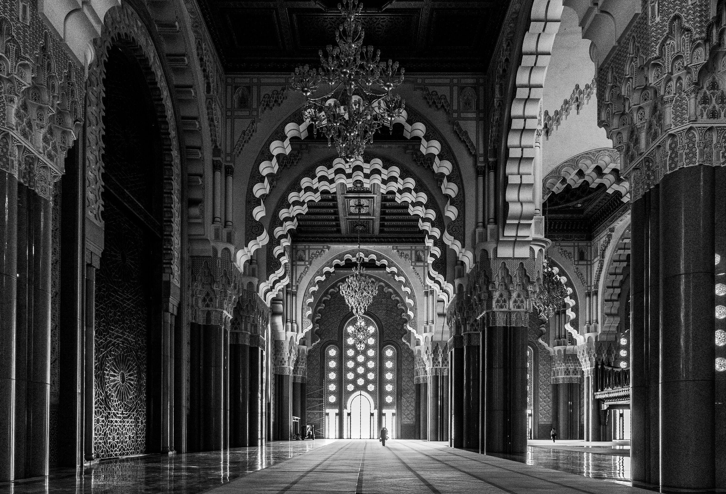 Interno moschea di Casablanca