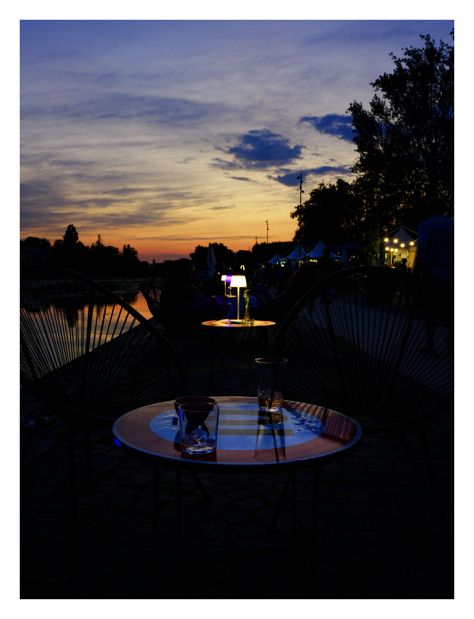 Aperitif at sunset