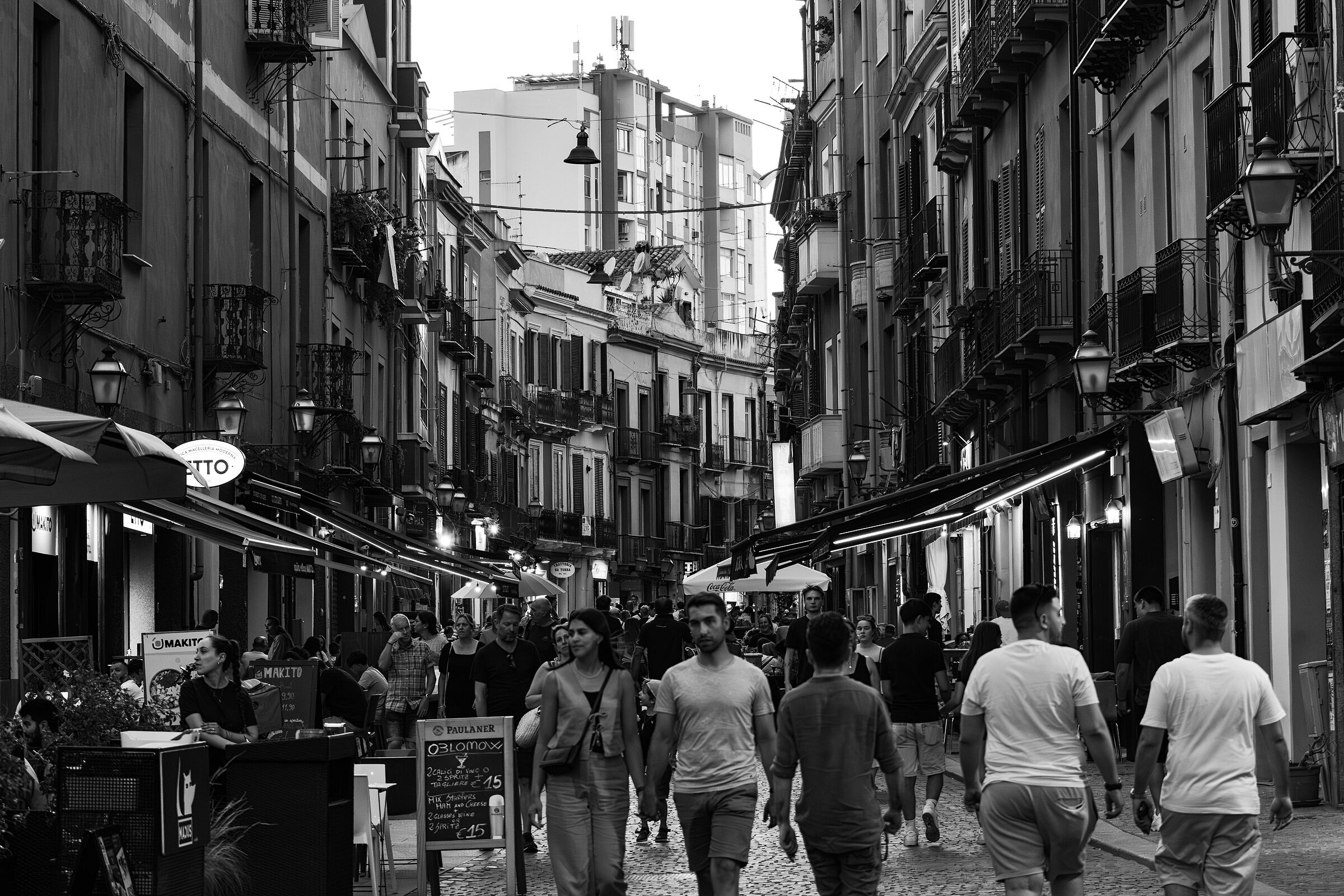 Evening in Corso Vittorio Emanuele