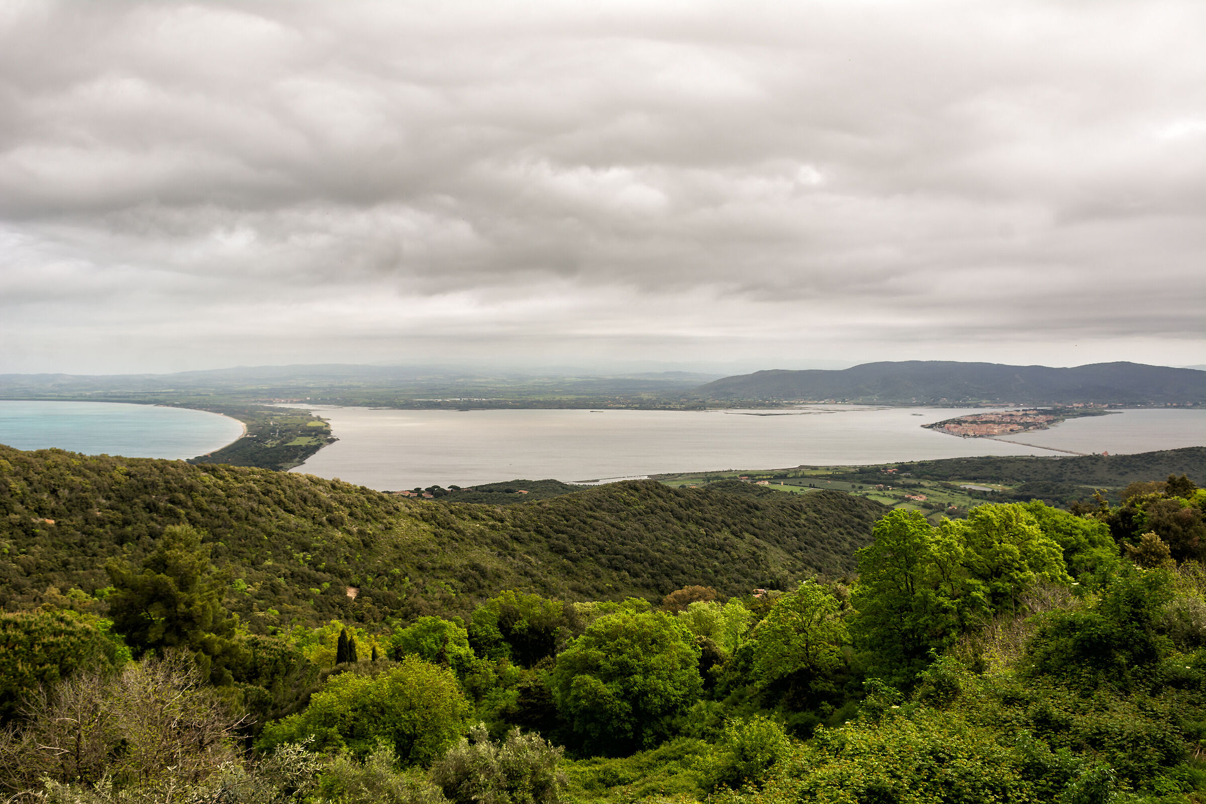 Orbetello and its lagoon