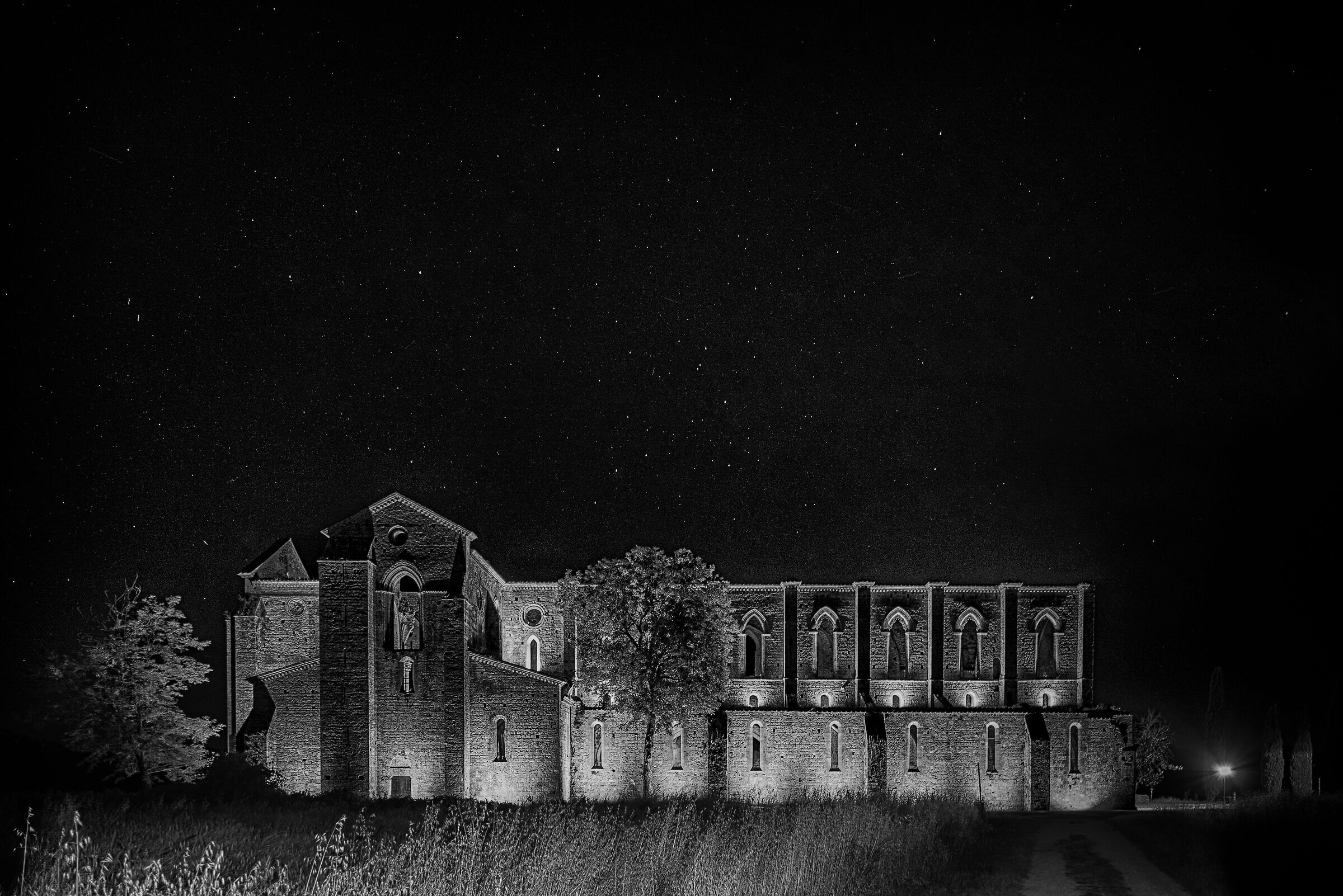 Summer night in San Galgano