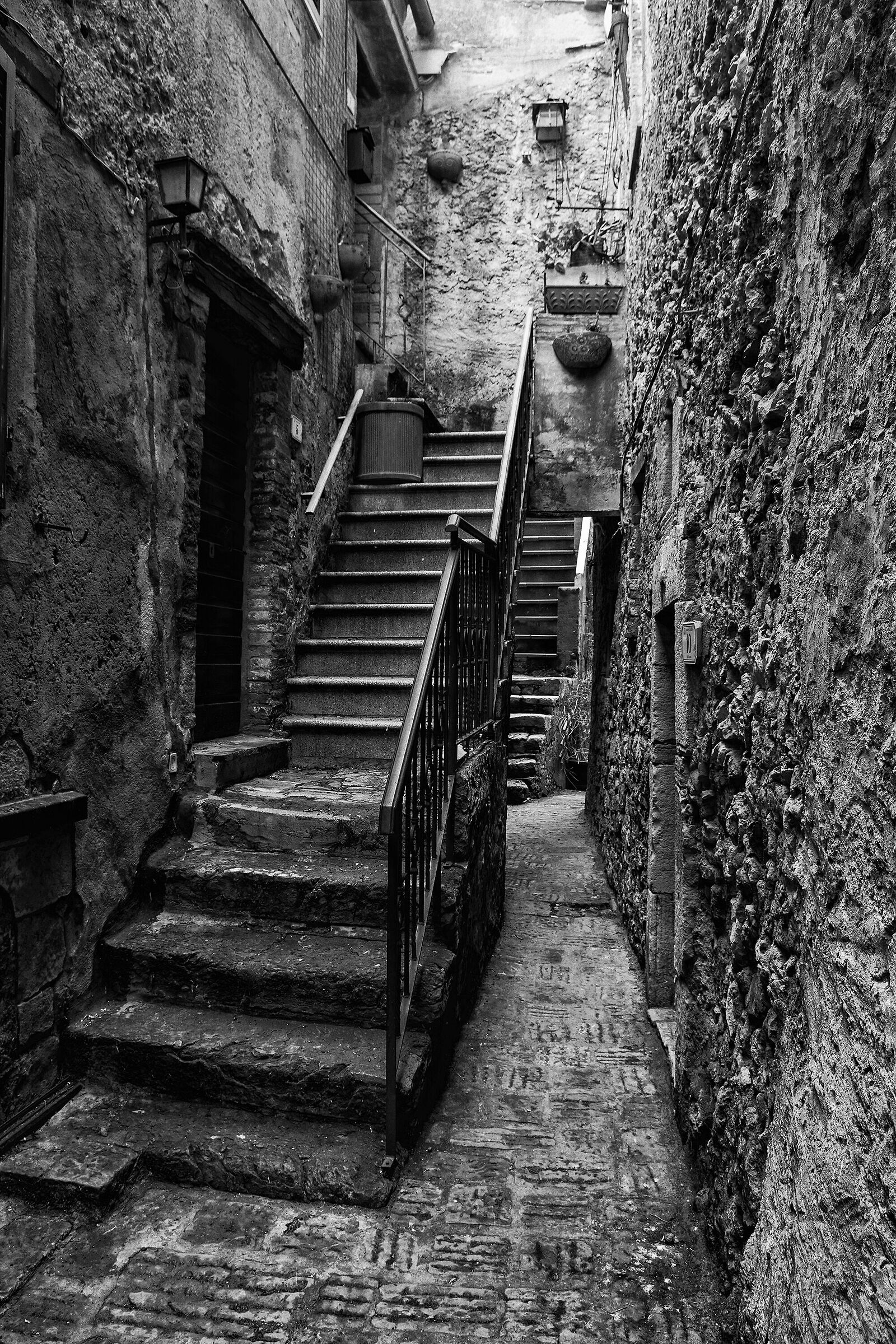 The alley of the stairs