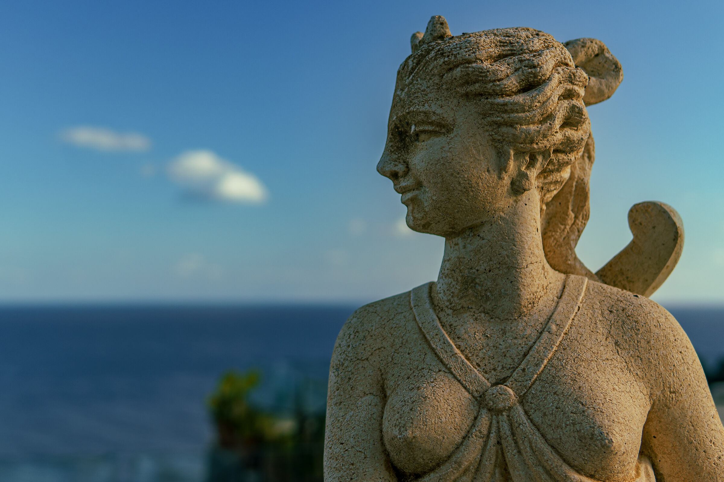 Ustica, Diana observes the sea