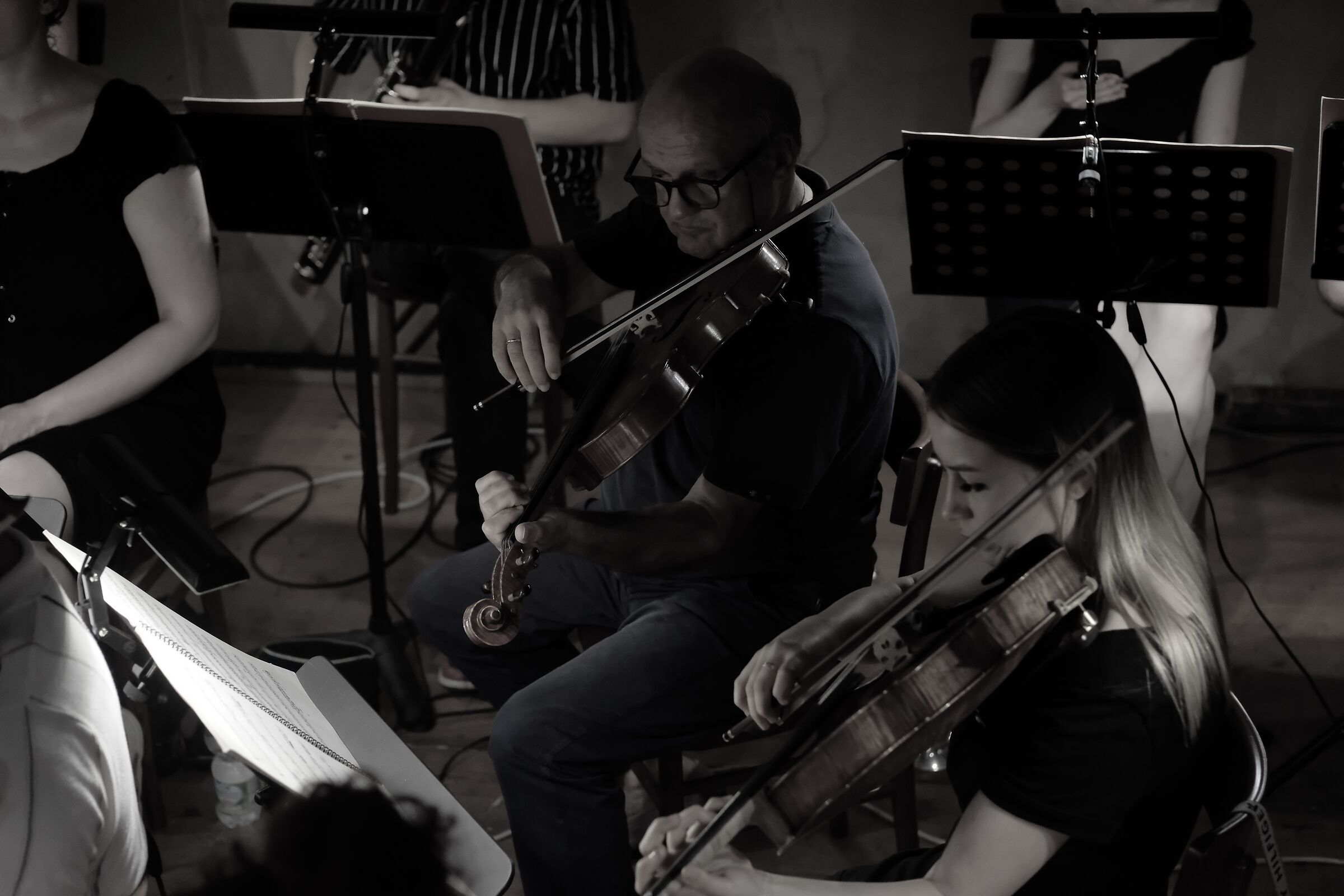 Nella 'buca' del teatro