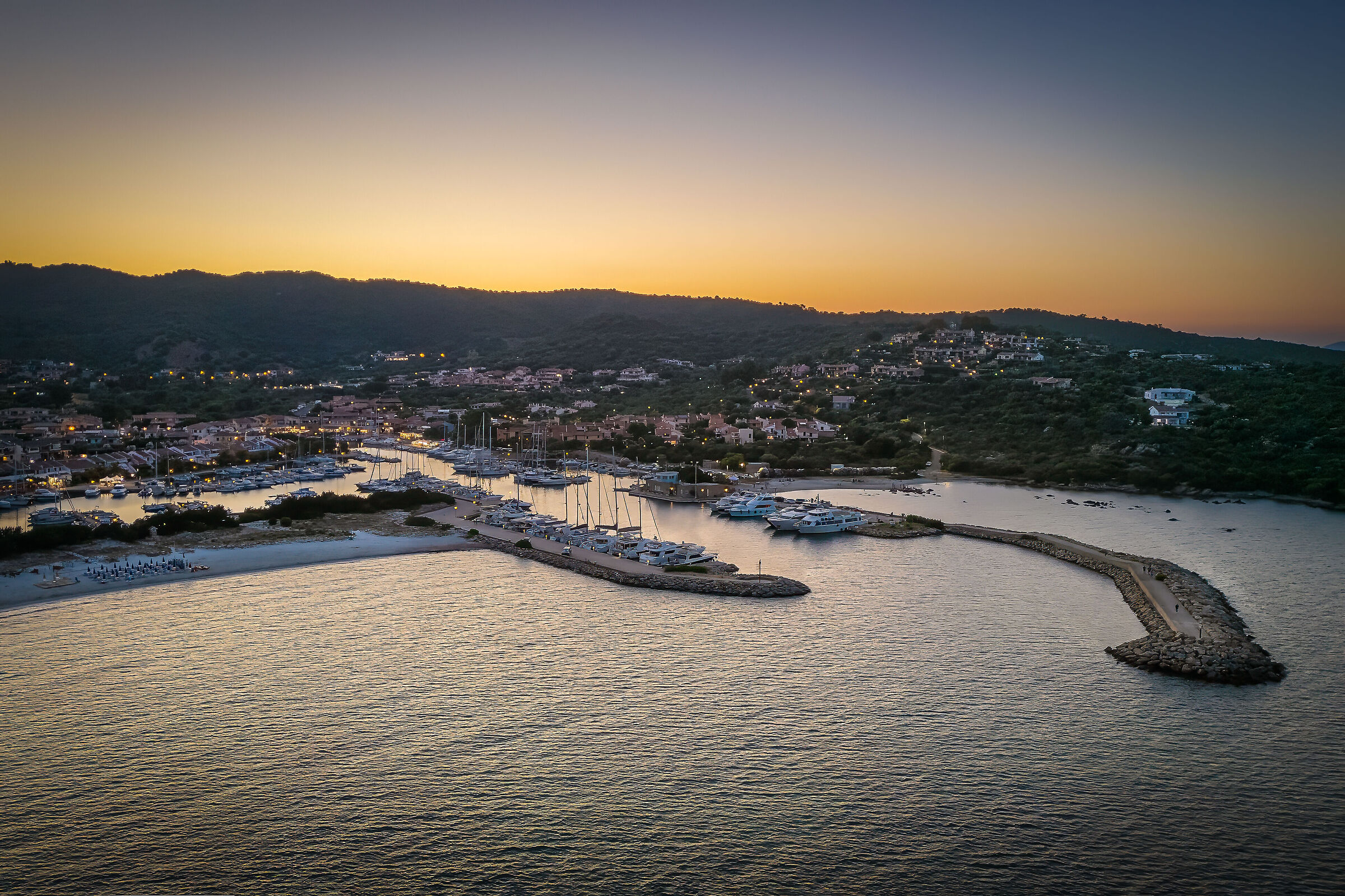 Porto Ottiolu al tramonto