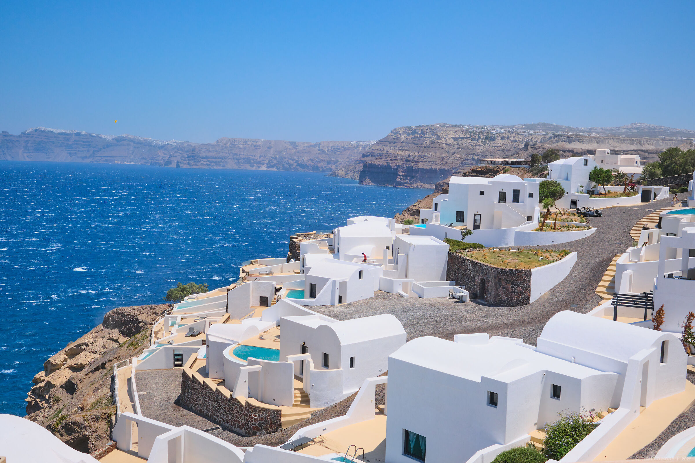 2025 Greece Santorini: the caldera seen from Akrotiri