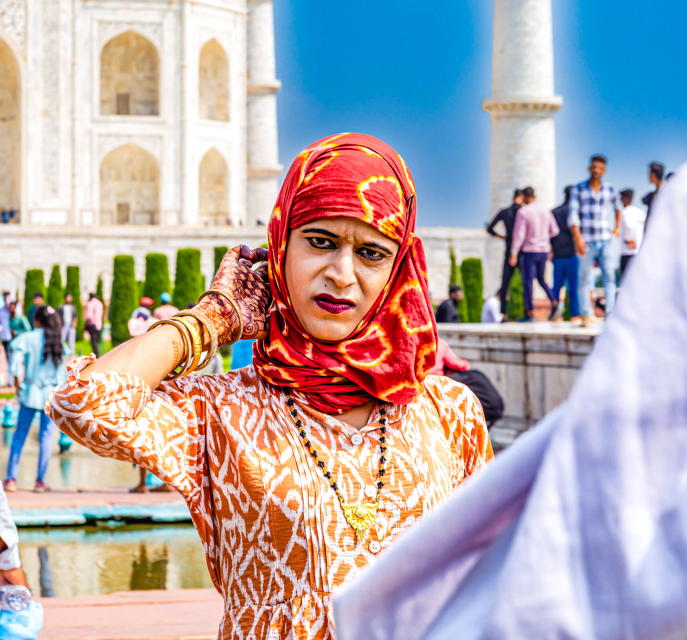 Sulla via per il Mausoleo- Taj Mahal
