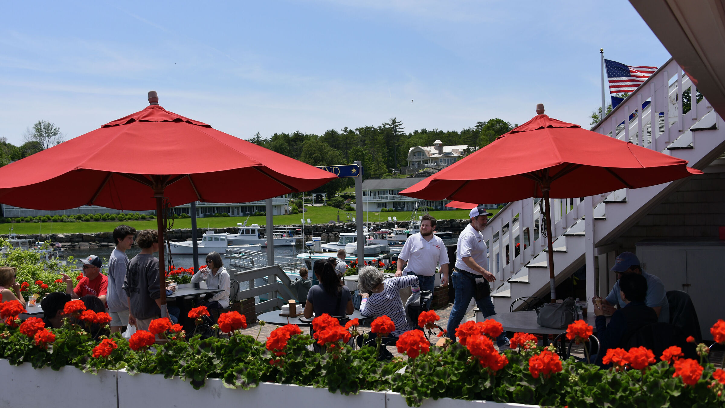 Vista eccezionale in questo ristorante sulle barche