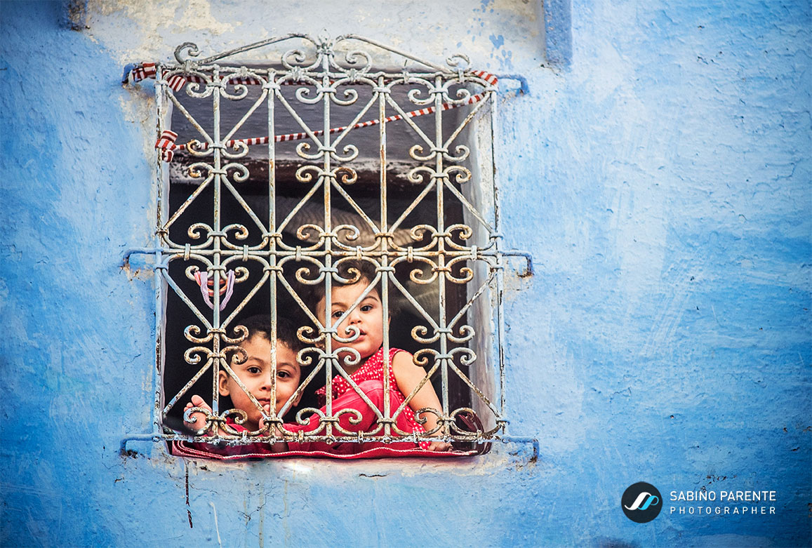Behind a Moroccan window