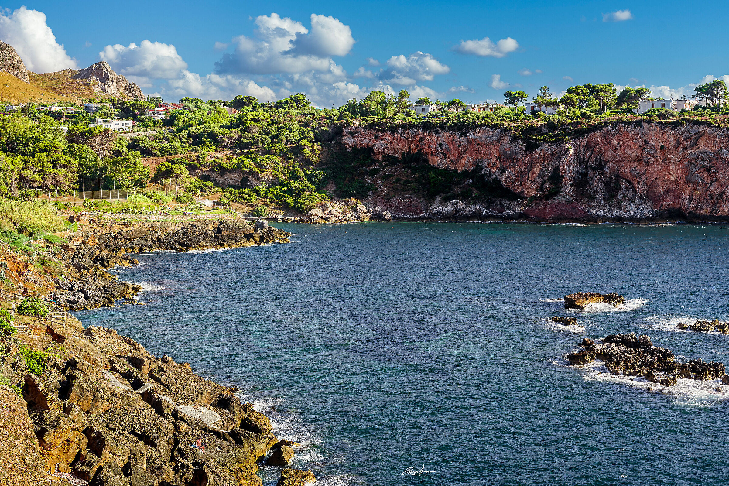 Terrasini lungomare Peppino Impastato - Cala Rossa -