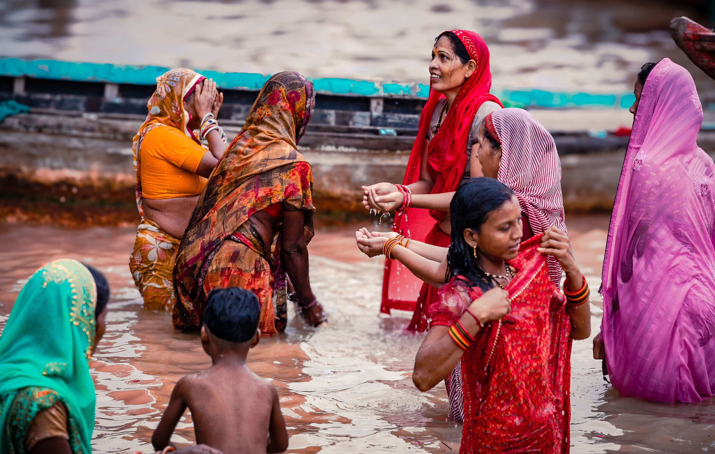 abluzioni nel Gange- Varanasi