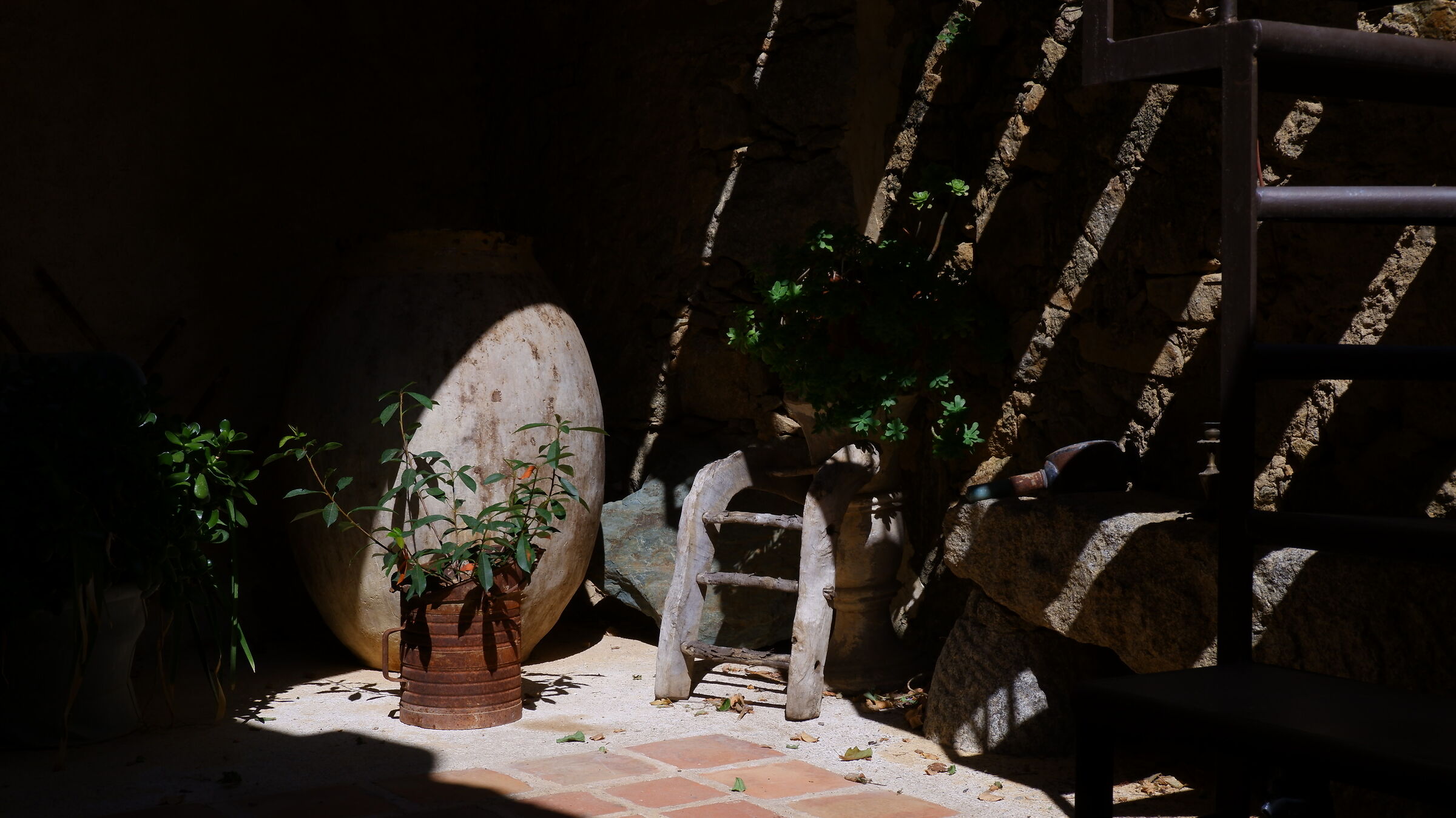 Peeking through the villages