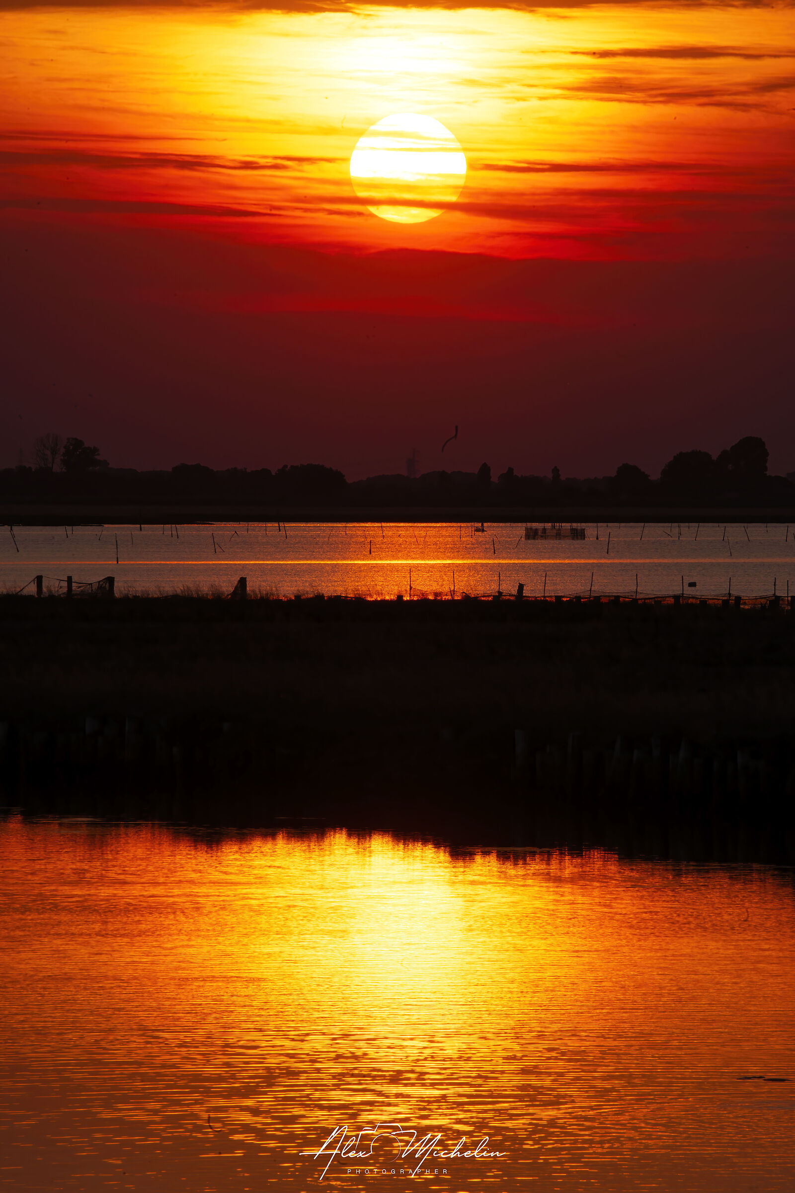tramonto in laguna