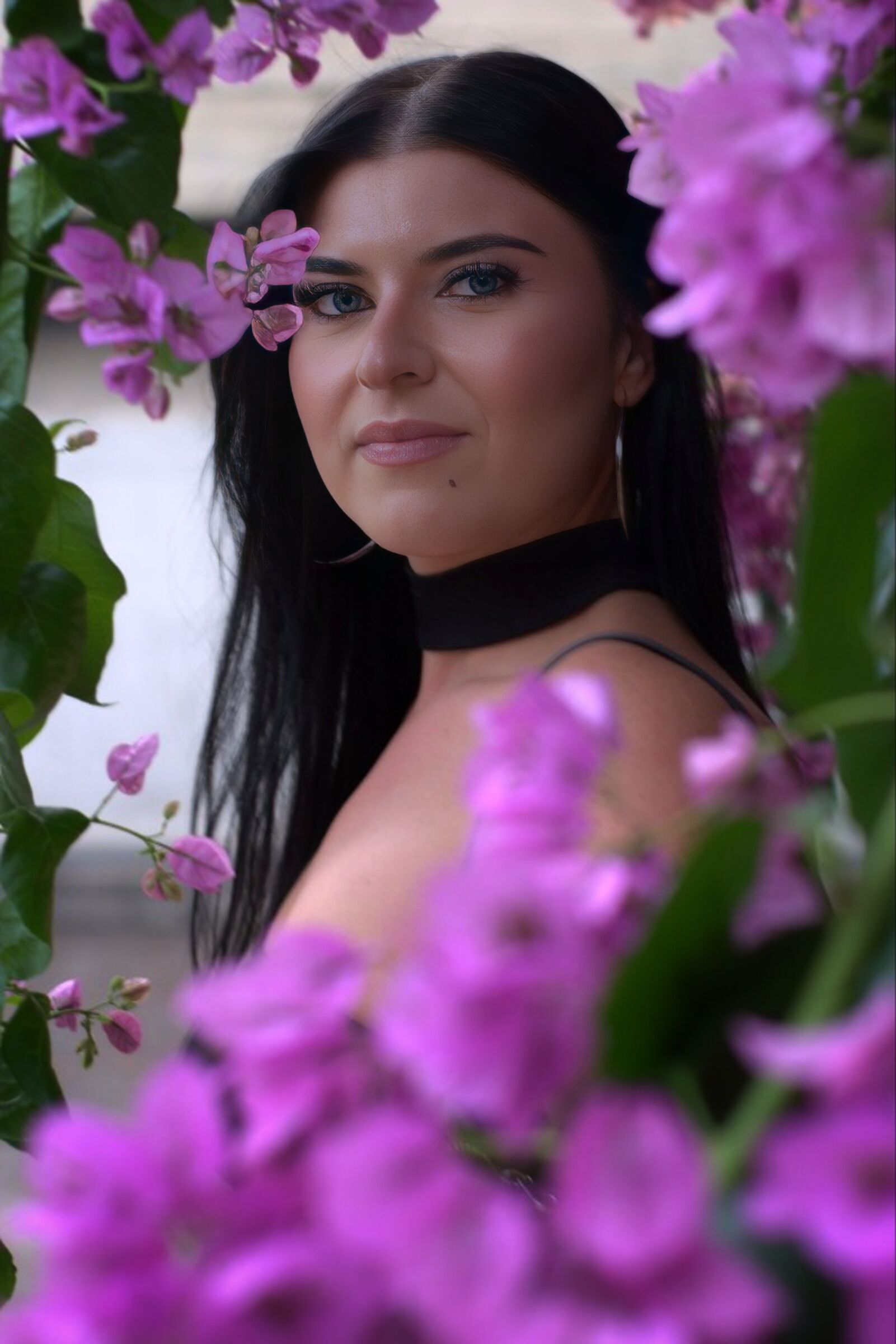 Portrait among the Bugainvilleas