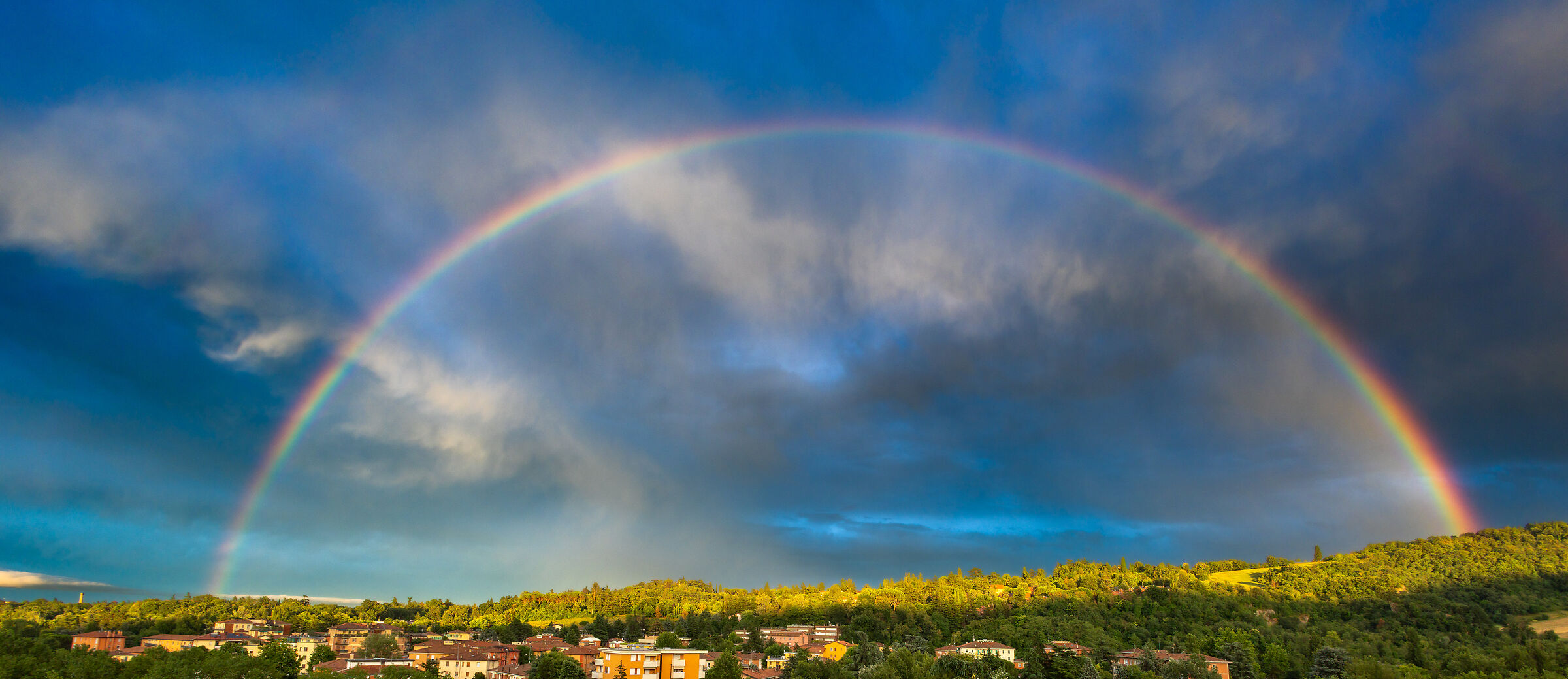 Rainbow on the terrace
