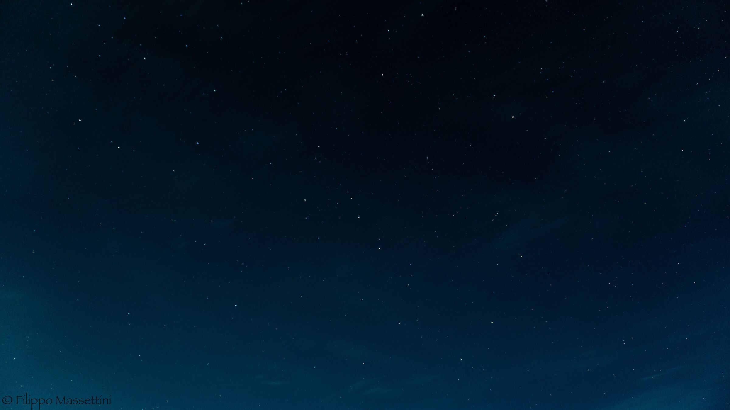 Starry sky Mount Subasio