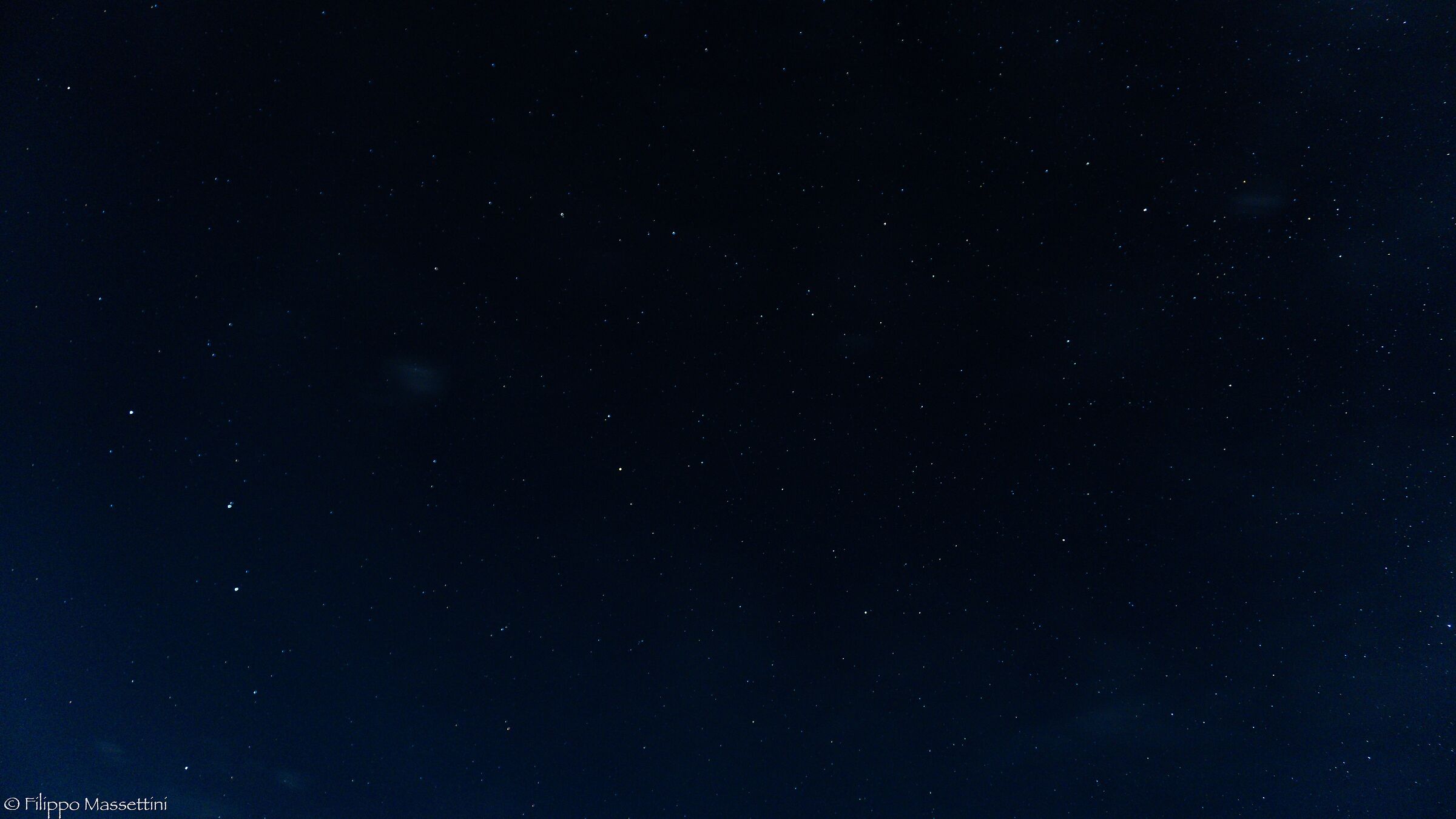 Starry sky Mount Subasio