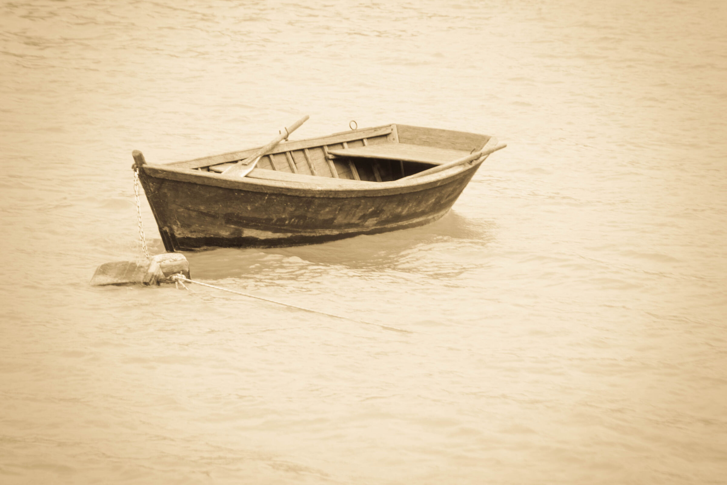 Vintage moments. Boat