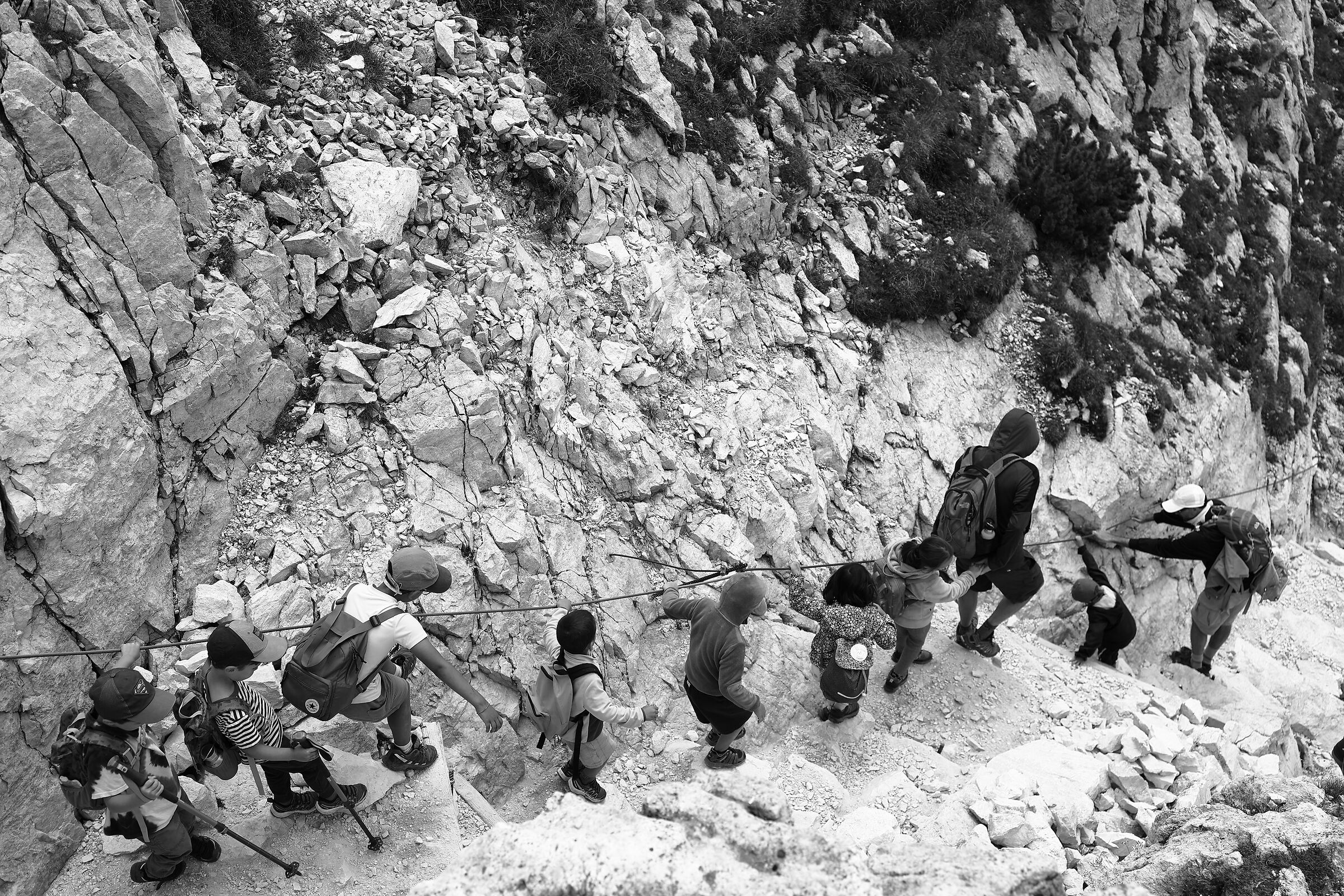 In the mountains with our friends