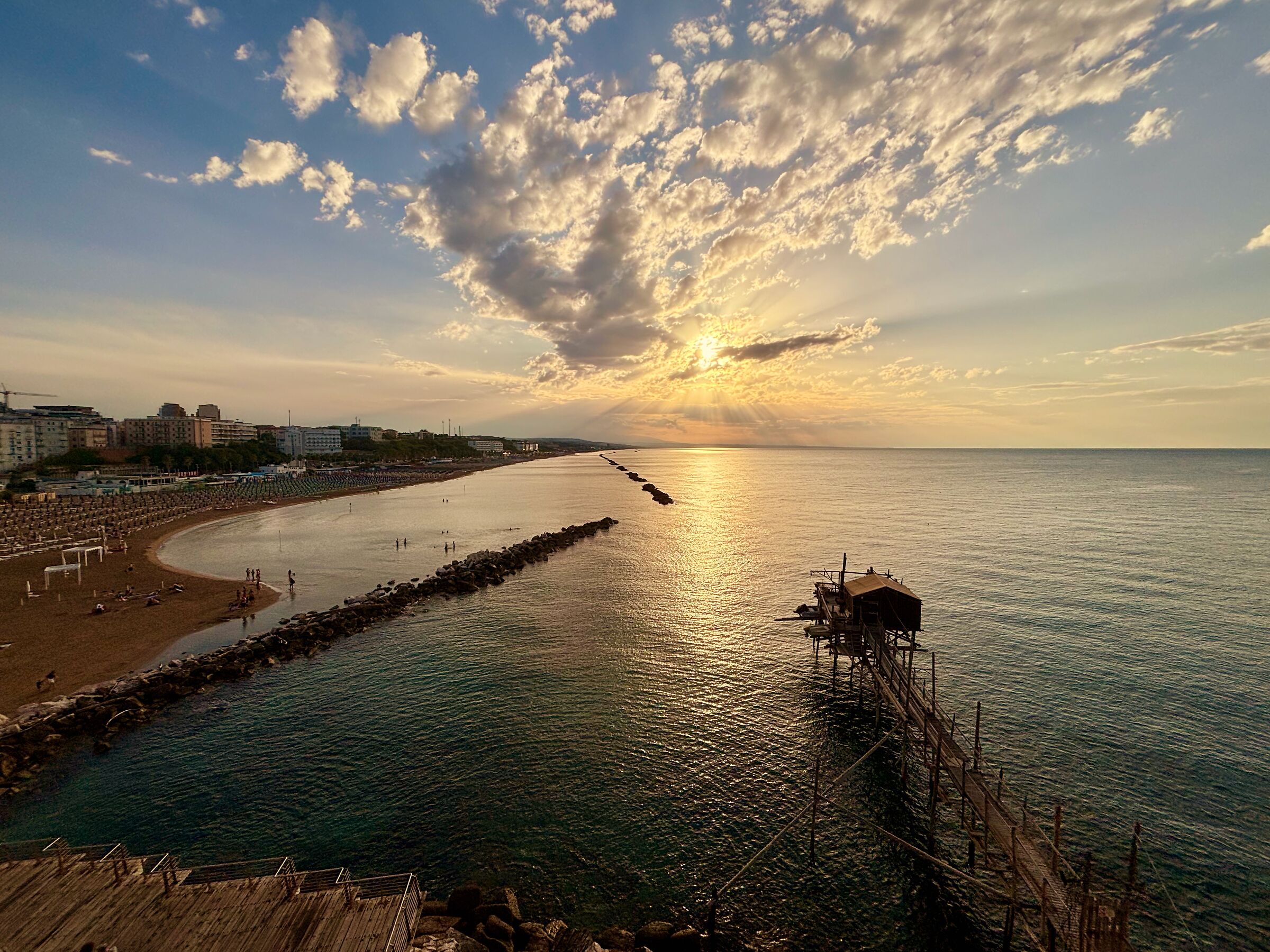 Tramonto nel borgo vecchio di Termoli(CB).