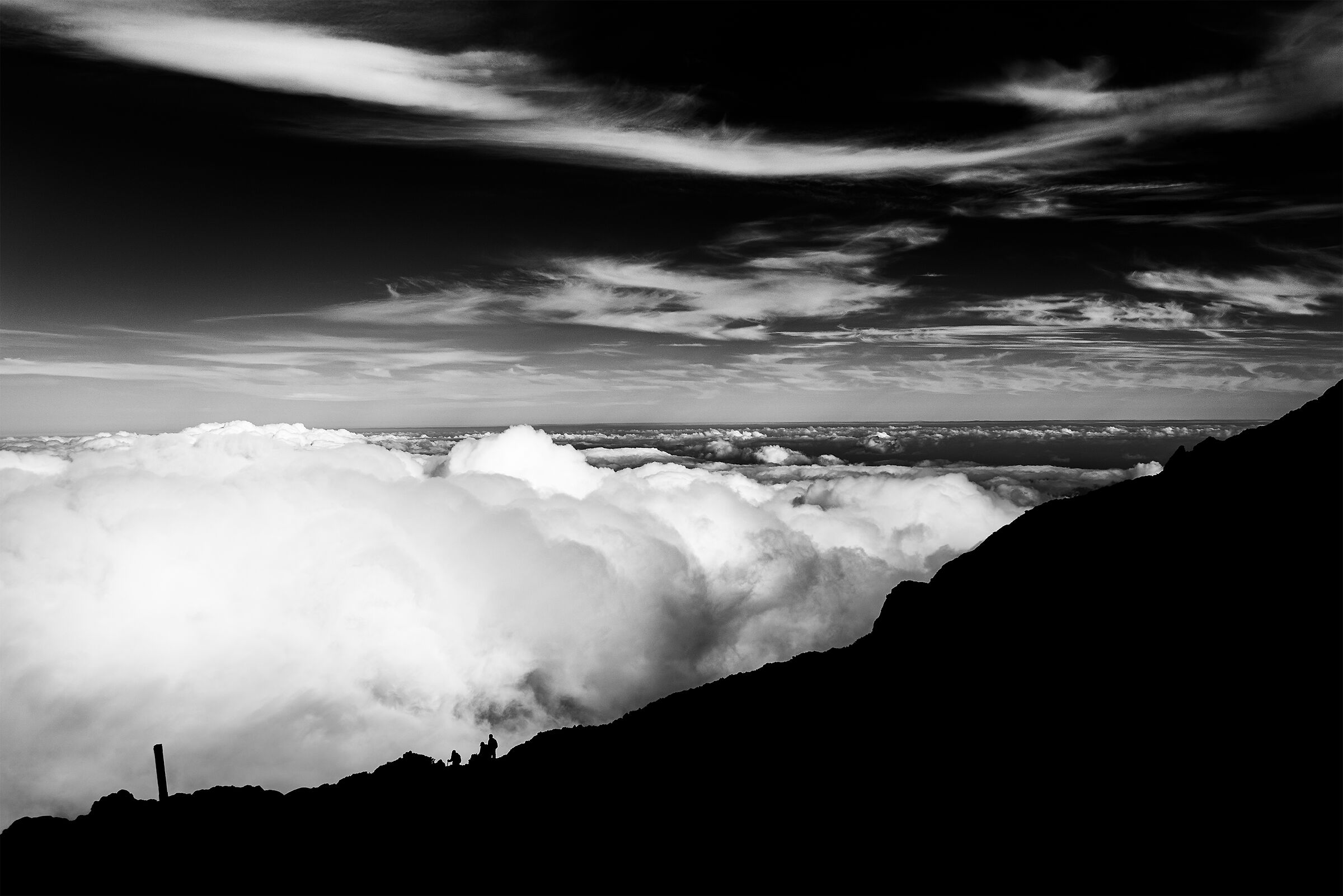 An Ocean of Clouds Over the Ocean from Mount Pico