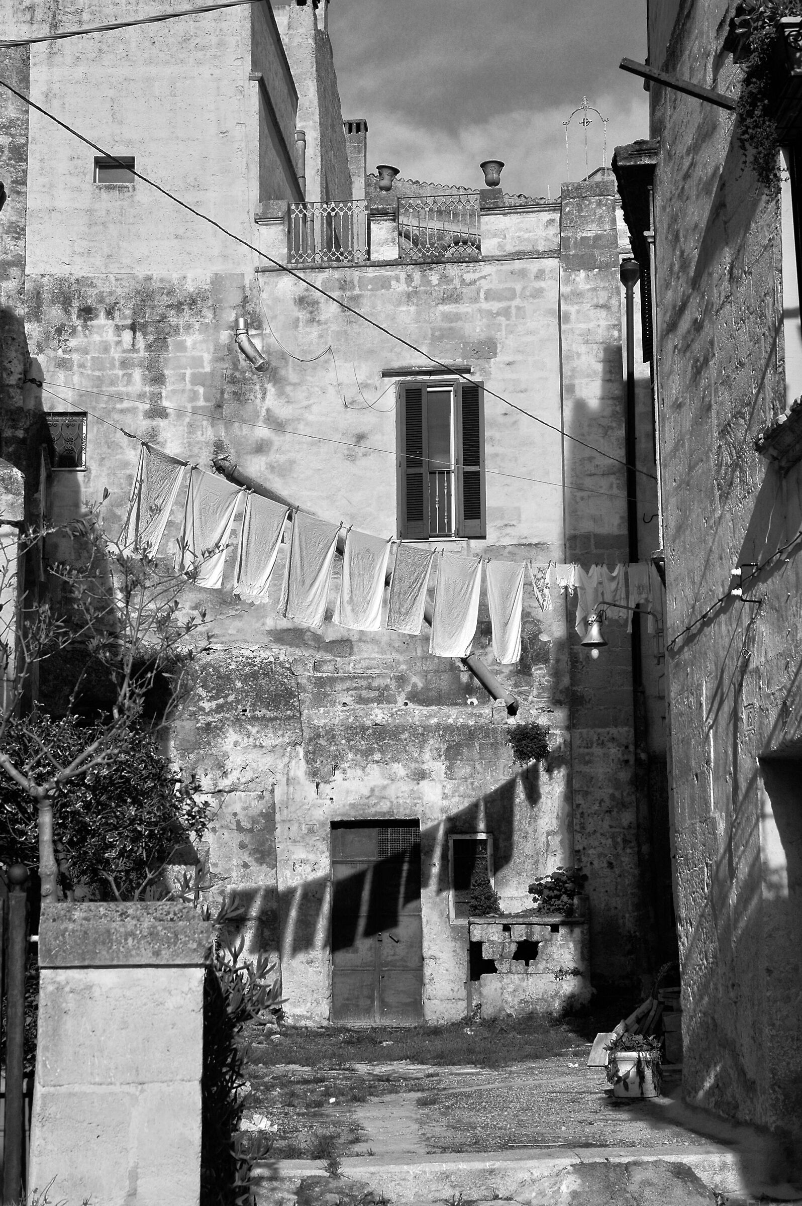 Clothes in the wind
