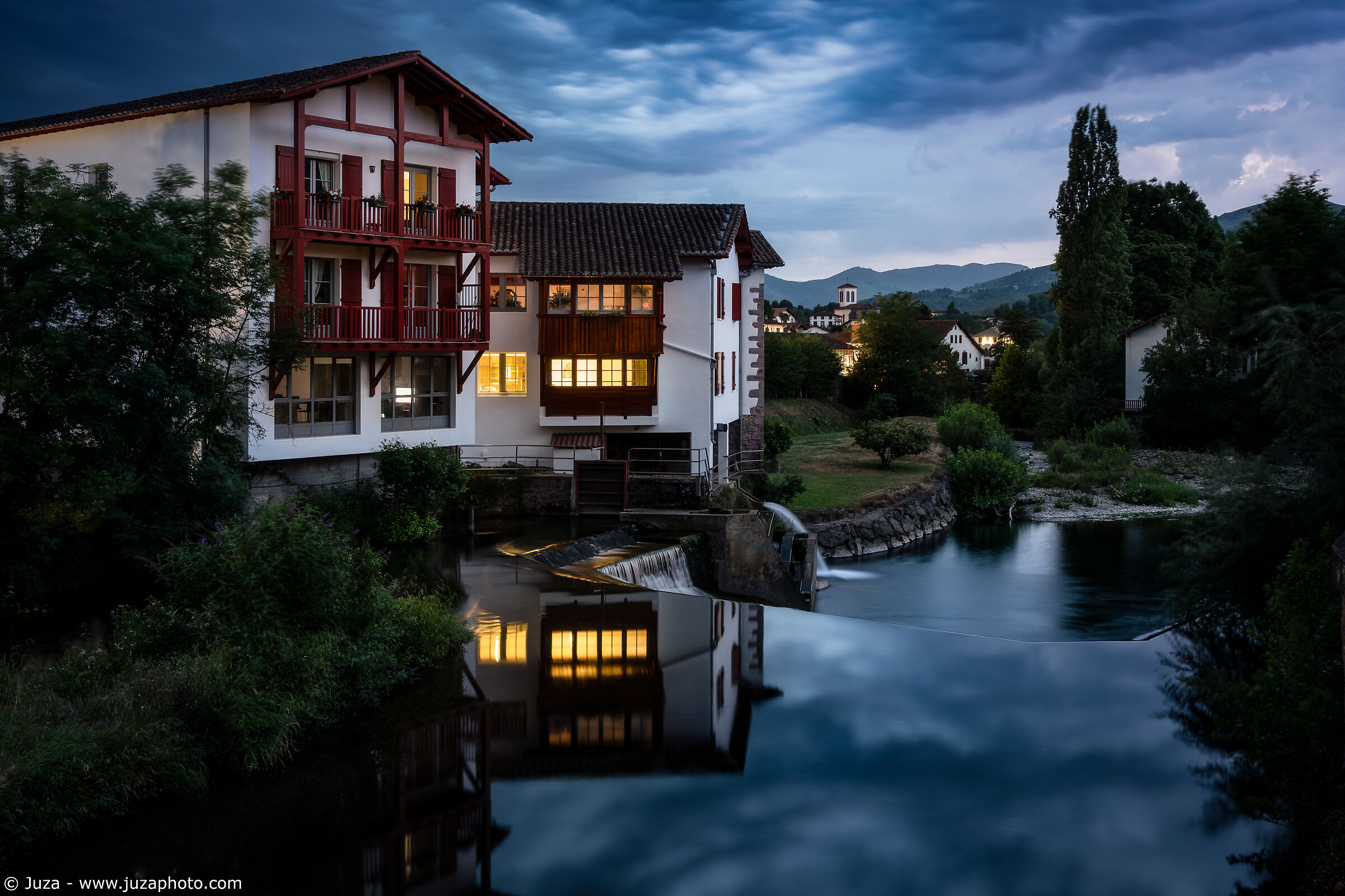 Saint-Jean-Pied-de-Port, riflessi serali