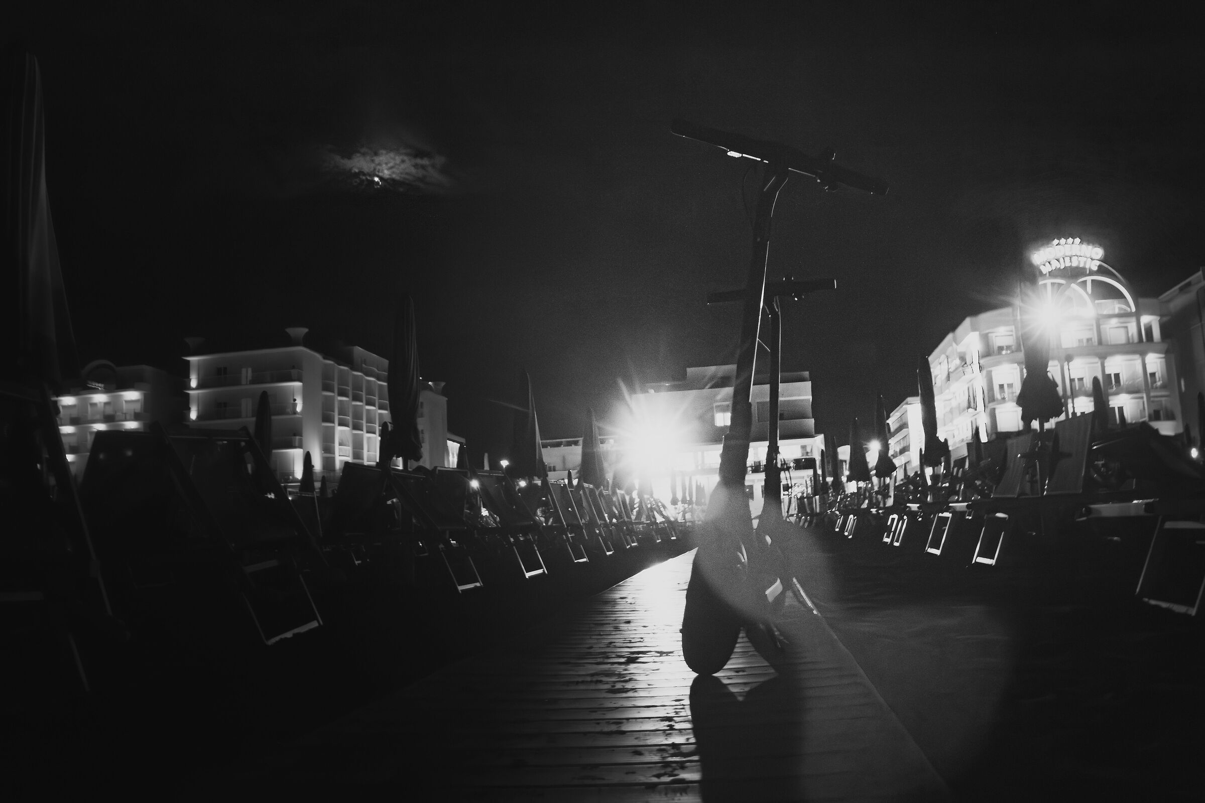 Scooter on the beach