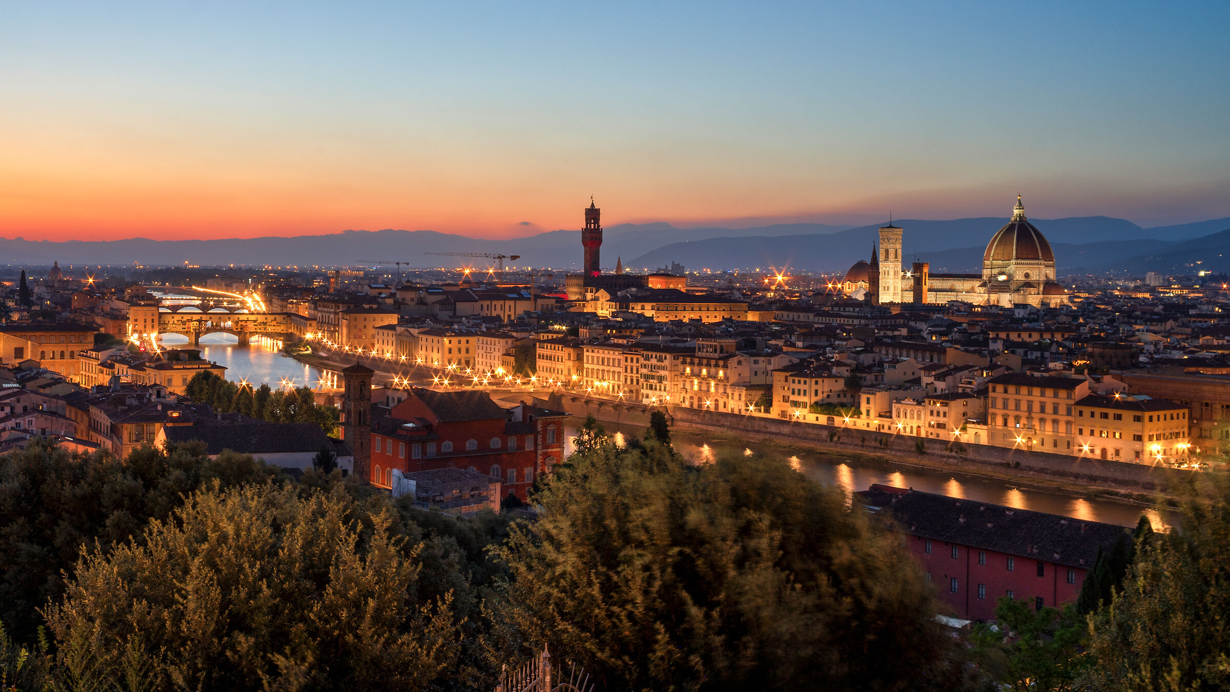 Florence at sunset