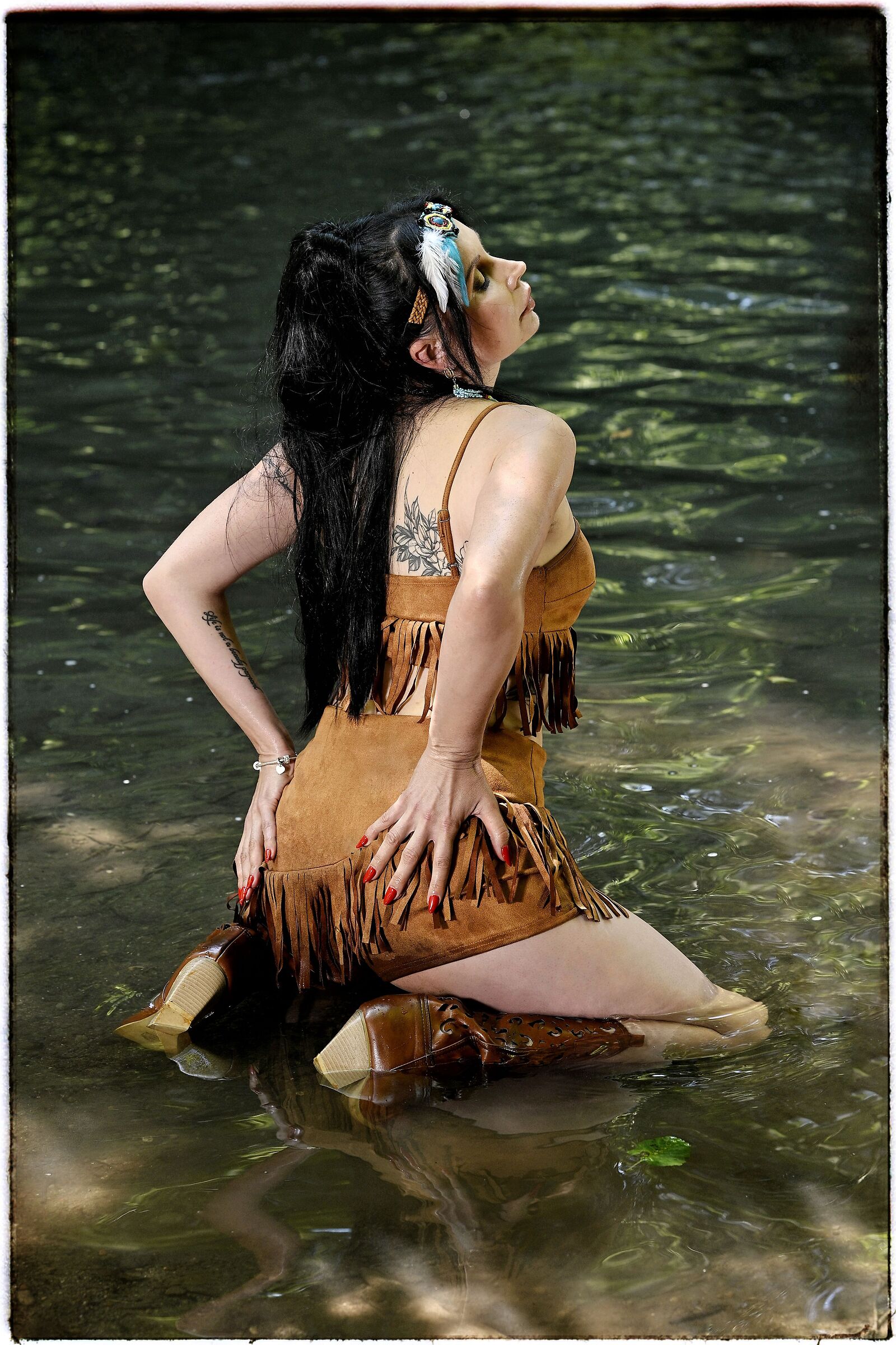Pocahontas in the water