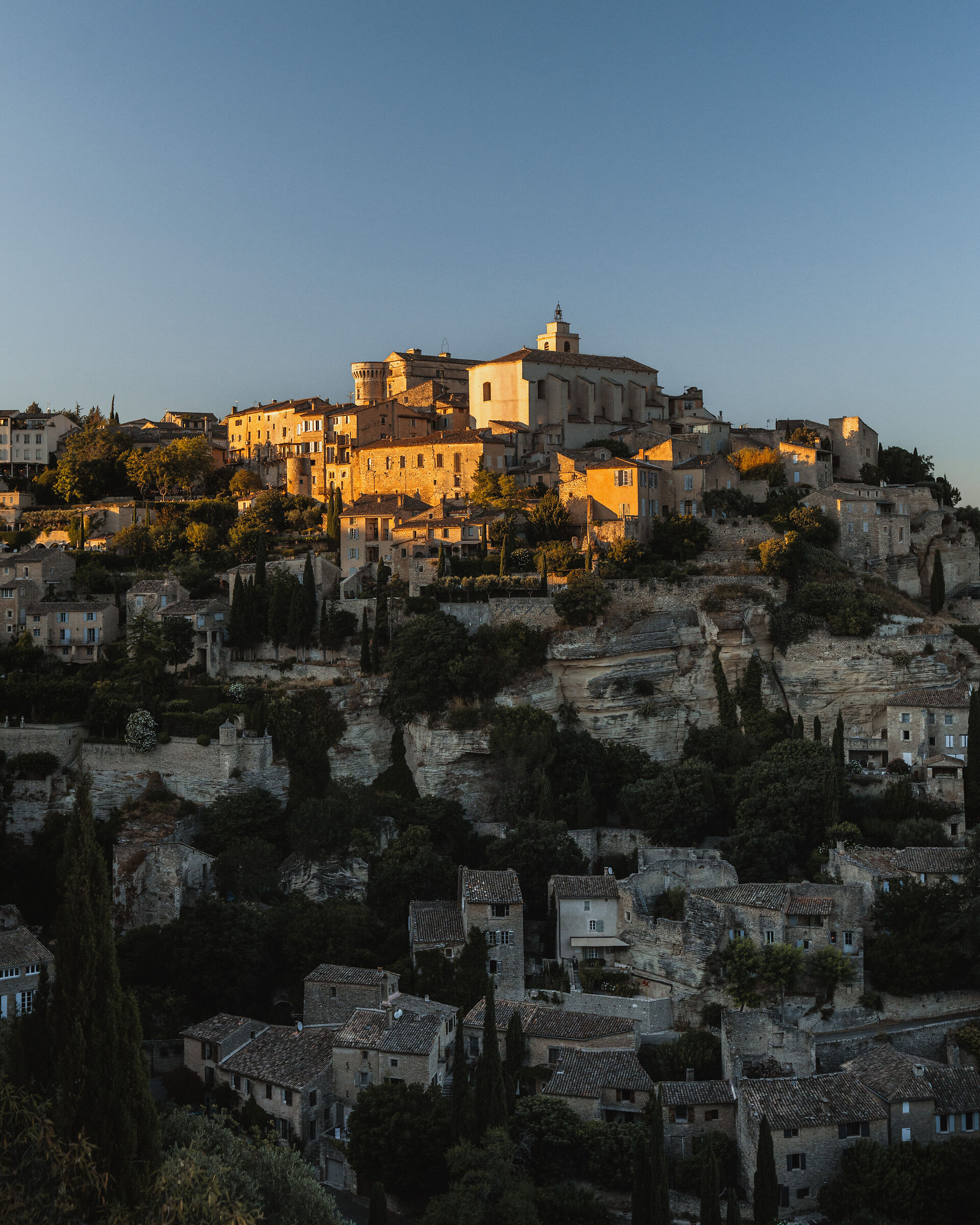 Gordes at sunset