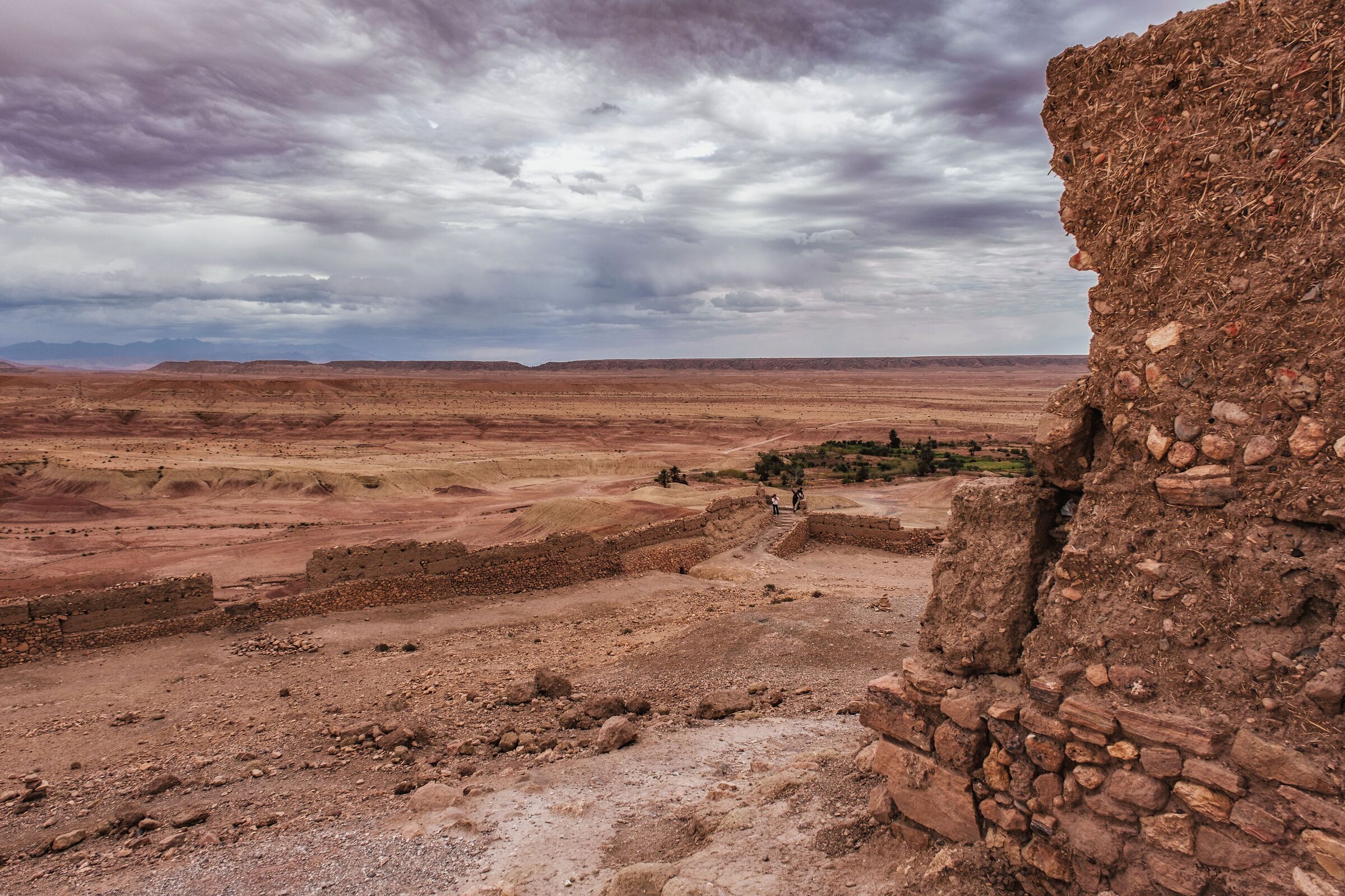 Vista dal granaio di Ait-Ben-Haddou