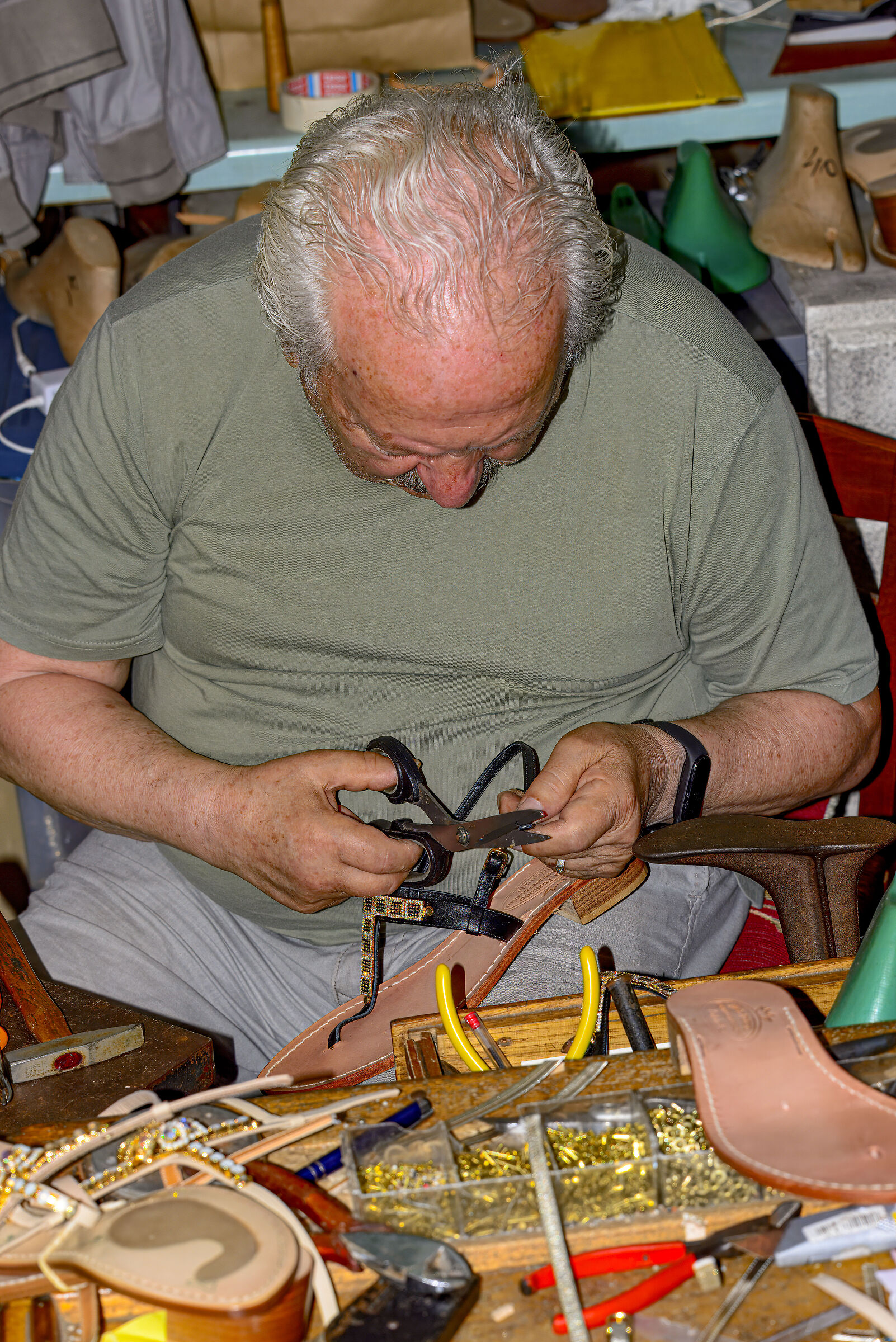 The shoemaker of sandals