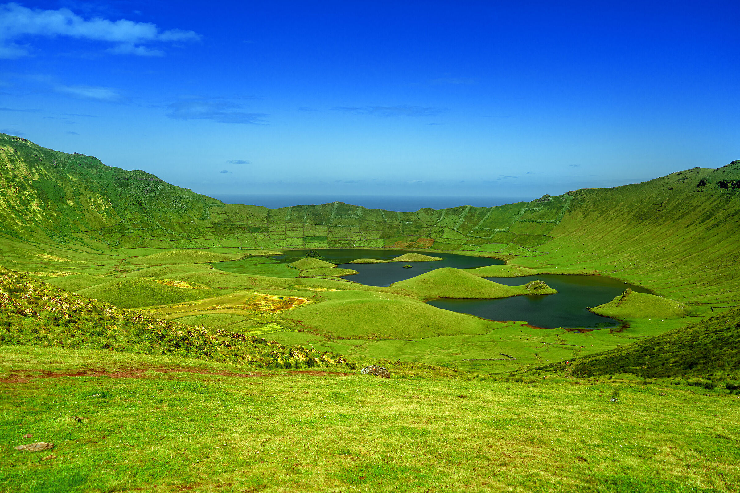 Caldeirao of Corvo Island Azores Archipelago