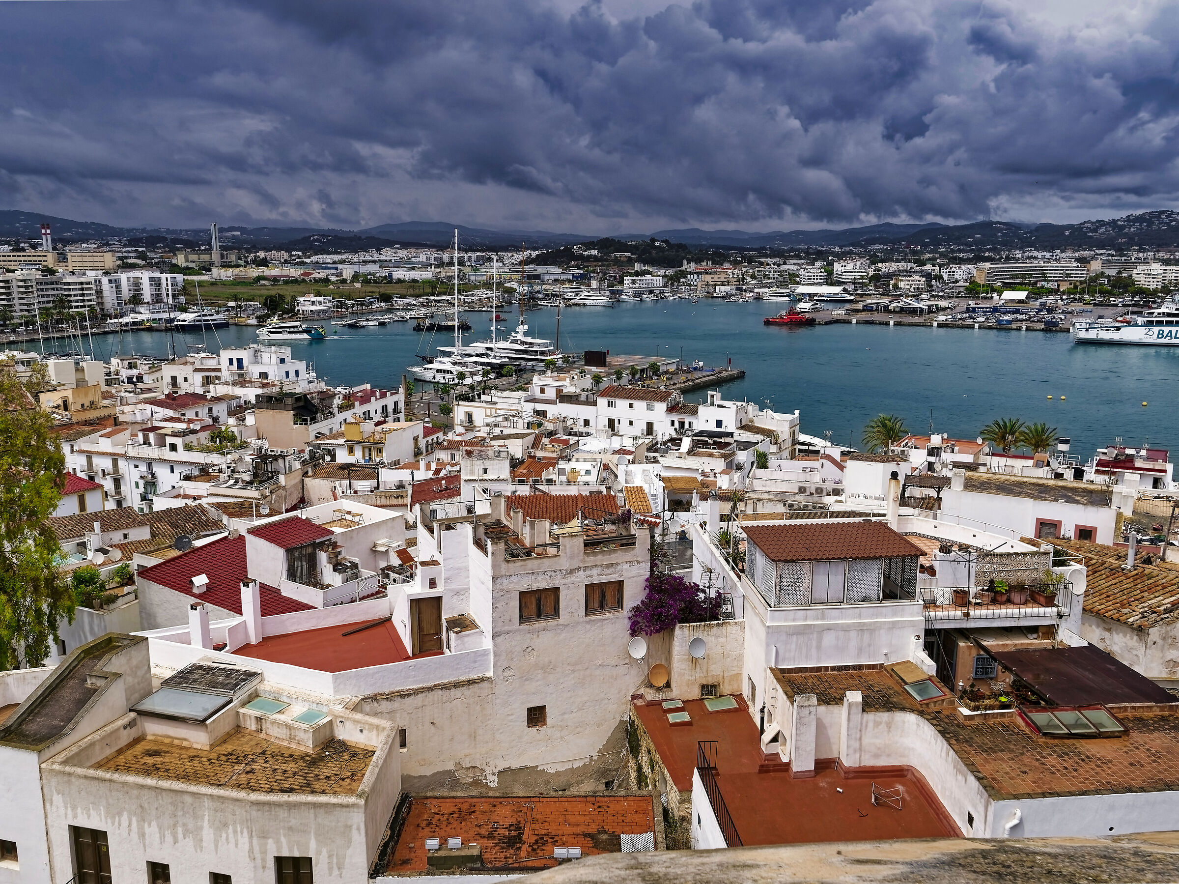 Scorcio di Ibiza dall'alto